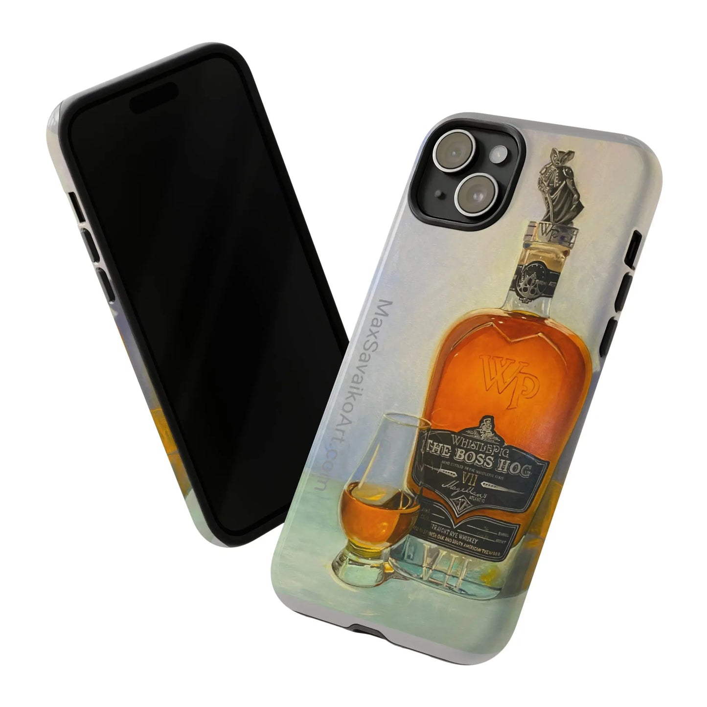 Savaiko Art - Whistle Pig Boss Hog Neat Tough Phone Case - Max Savaiko Art