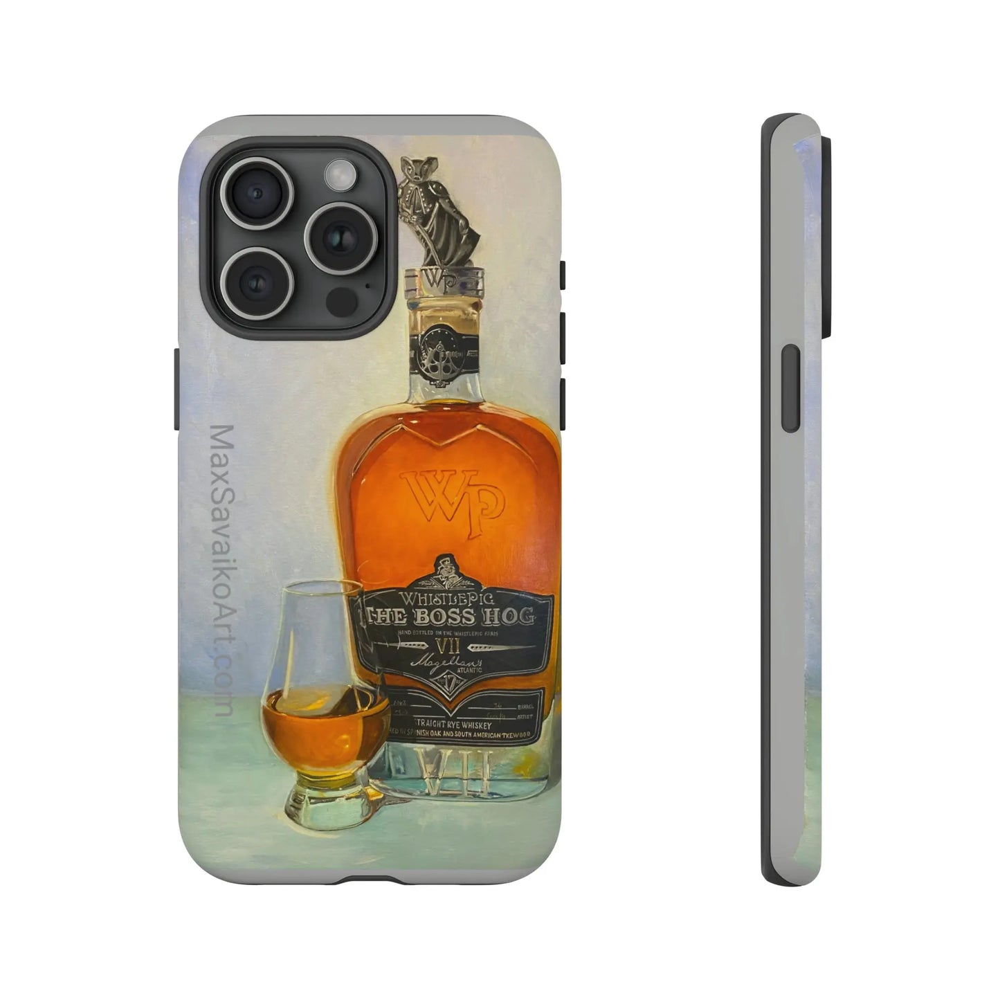 Savaiko Art - Whistle Pig Boss Hog Neat Tough Phone Case - Max Savaiko Art