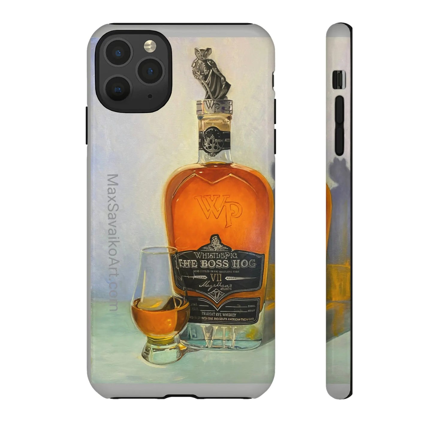 Savaiko Art - Whistle Pig Boss Hog Neat Tough Phone Case - Max Savaiko Art