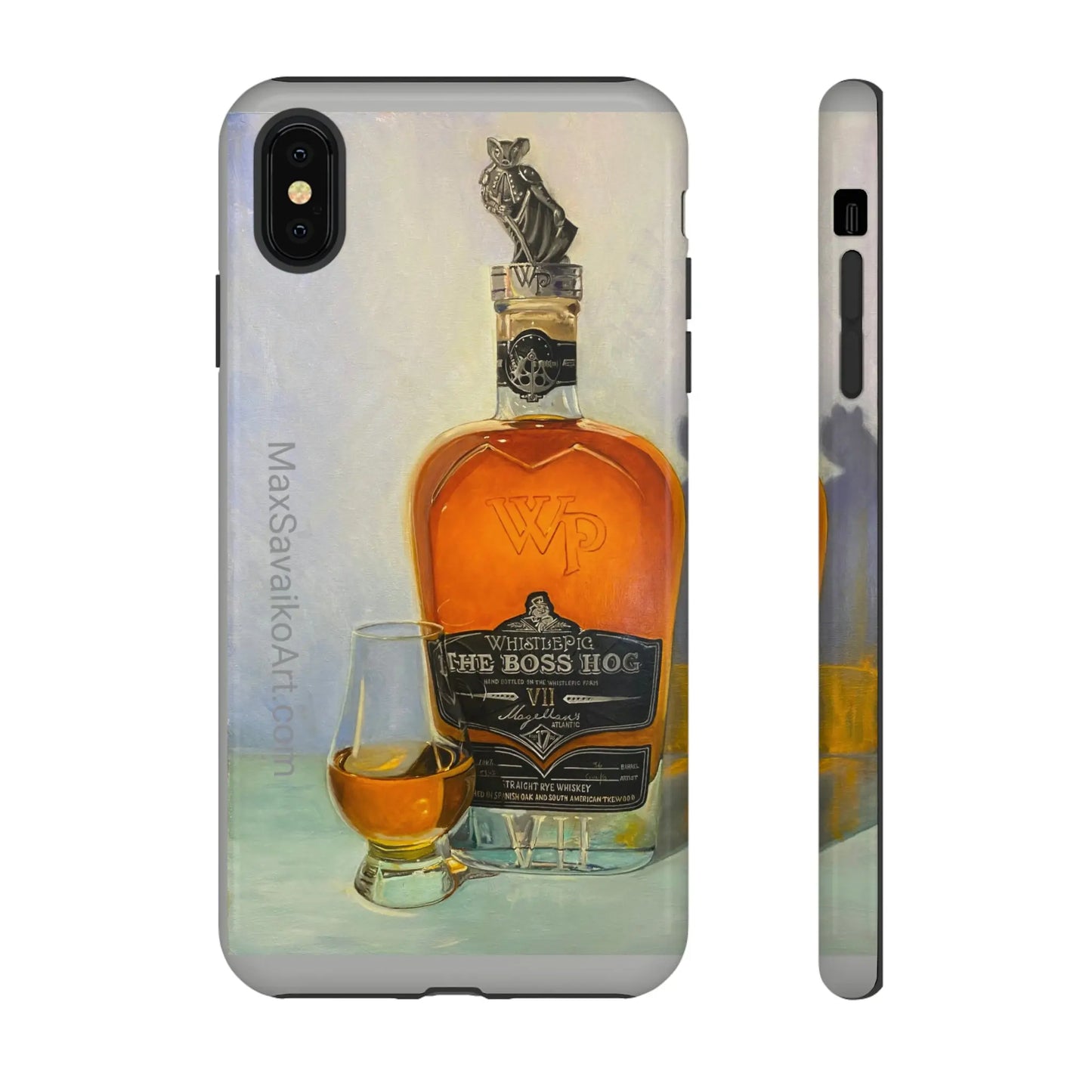 Savaiko Art - Whistle Pig Boss Hog Neat Tough Phone Case - Max Savaiko Art