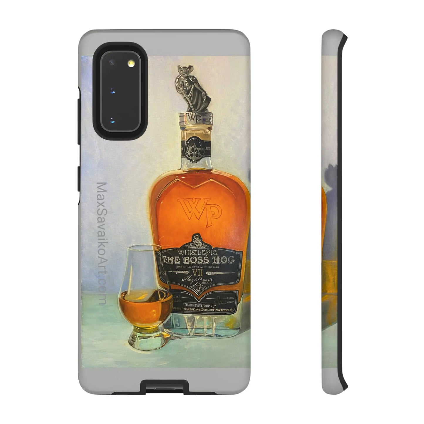 Savaiko Art - Whistle Pig Boss Hog Neat Tough Phone Case - Max Savaiko Art