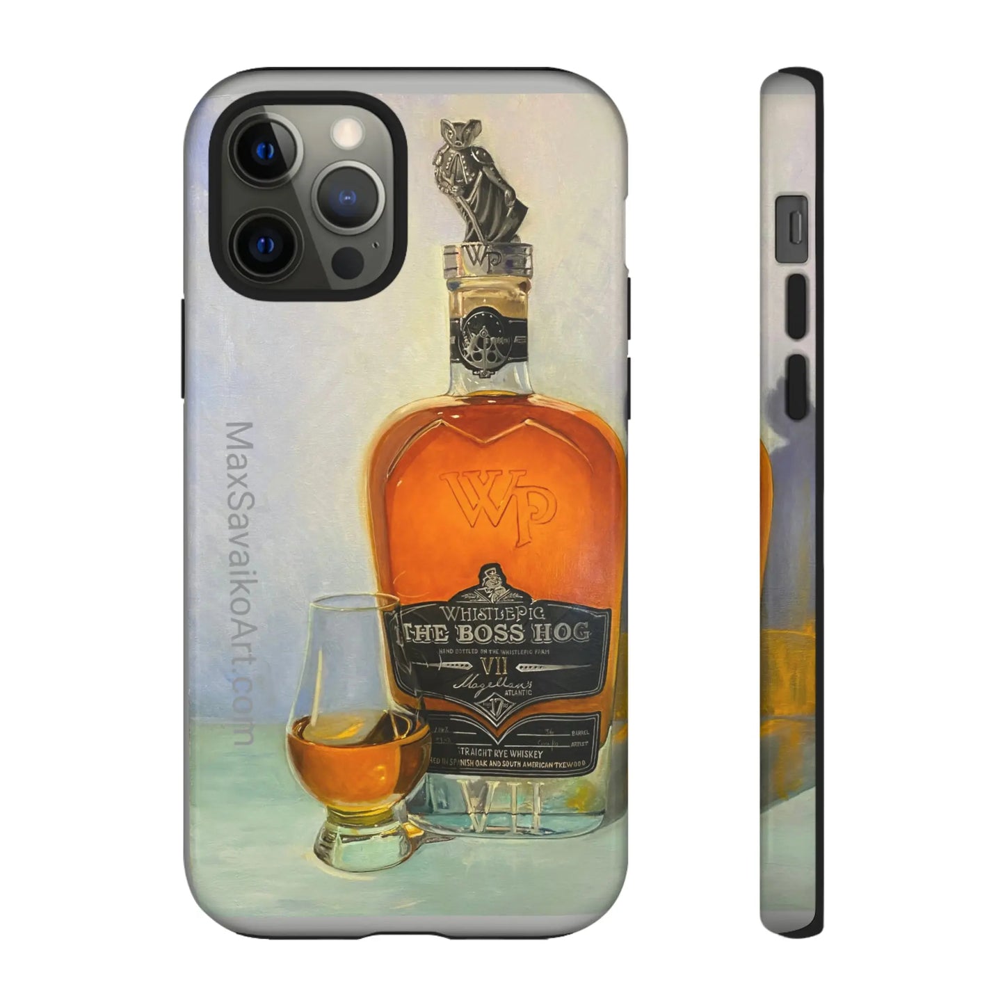 Savaiko Art - Whistle Pig Boss Hog Neat Tough Phone Case - Max Savaiko Art