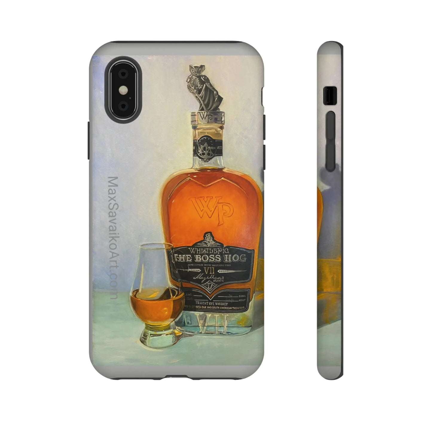 Savaiko Art - Whistle Pig Boss Hog Neat Tough Phone Case - Max Savaiko Art