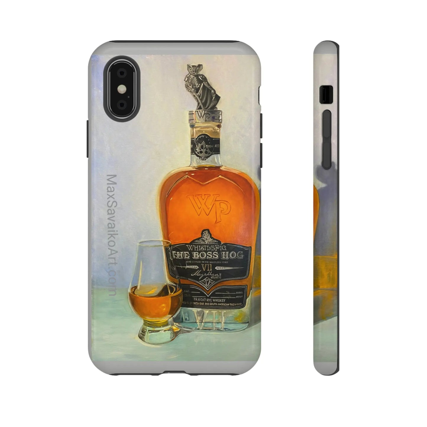 Savaiko Art - Whistle Pig Boss Hog Neat Tough Phone Case - Max Savaiko Art