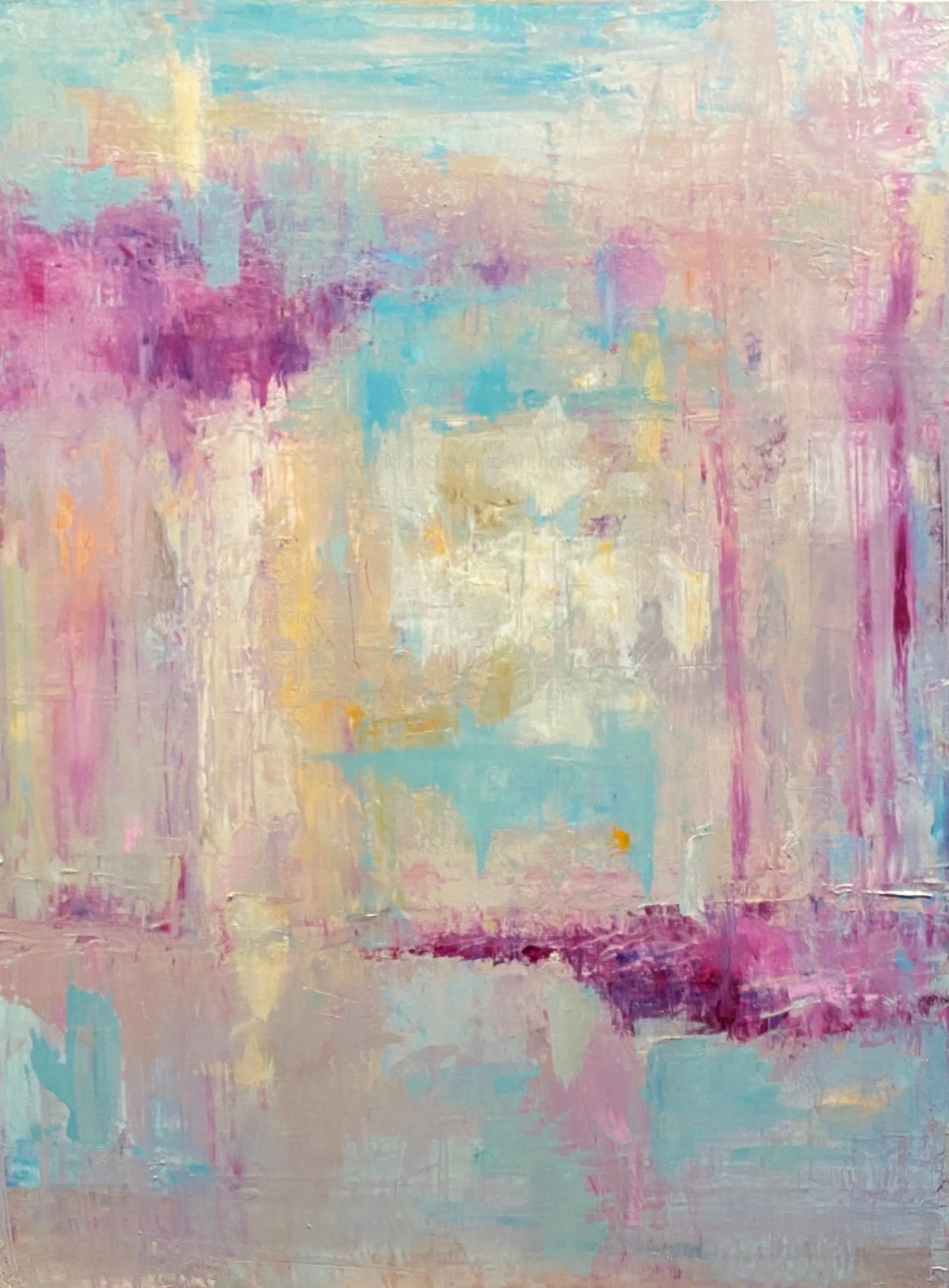 Abstract Aesthetic Art Oil Painting Love Squared Max Savaiko Art