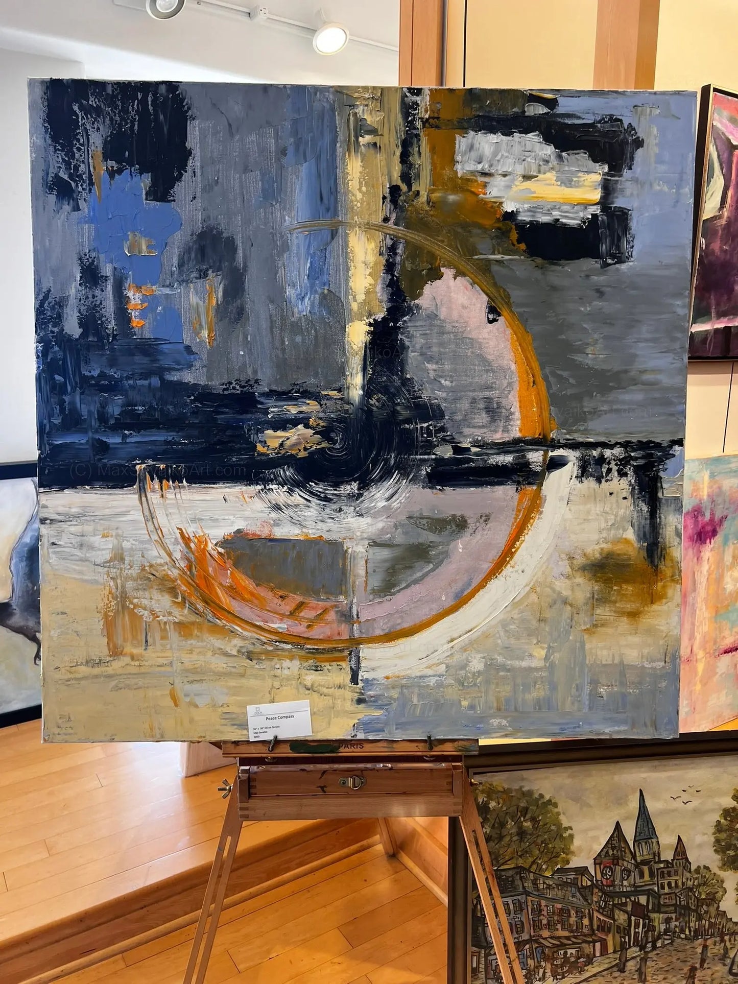 Abstract Art Peace Compass Max Savaiko Art Gallery