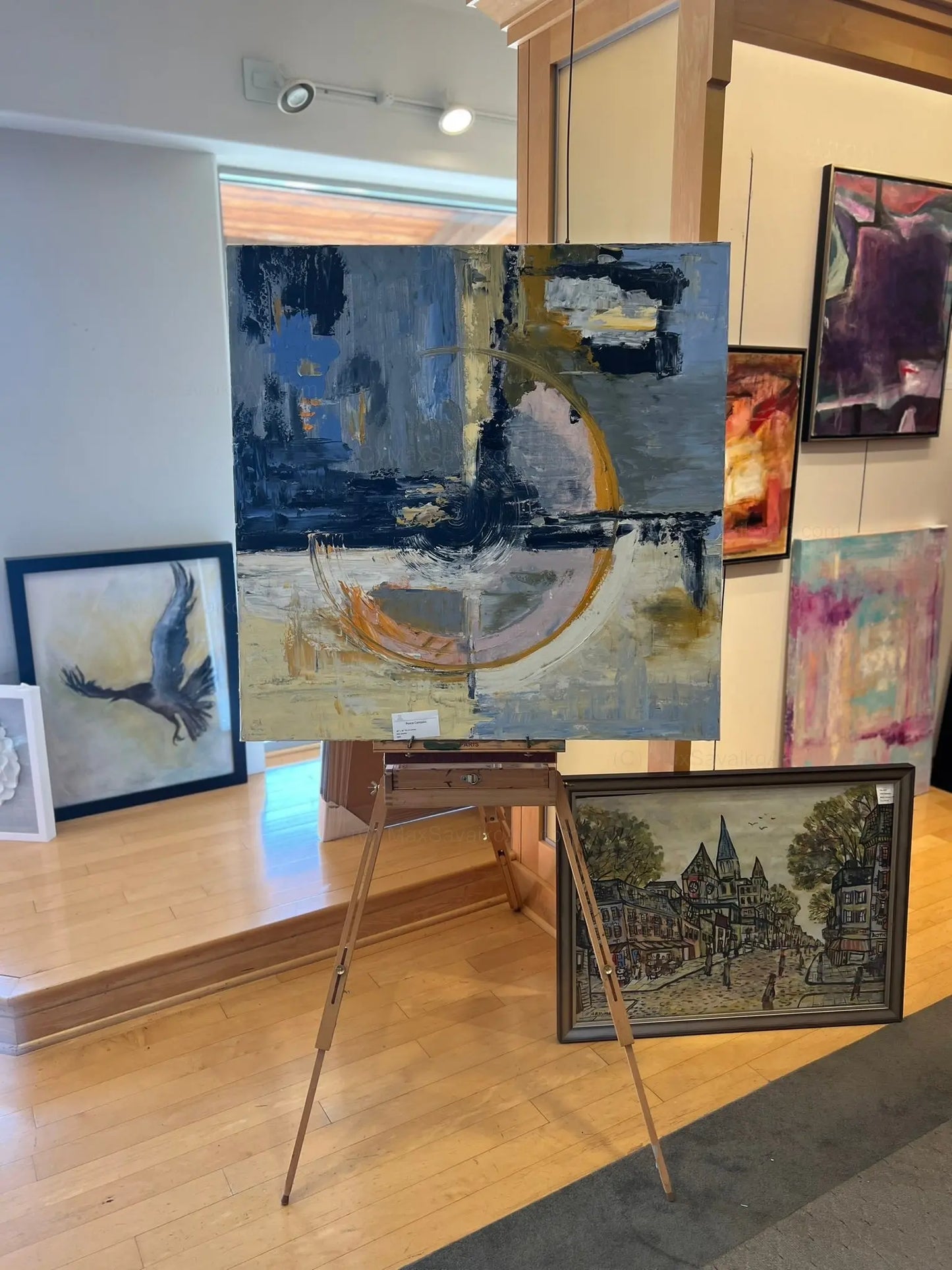 Abstract Art Peace Compass Max Savaiko Art Gallery