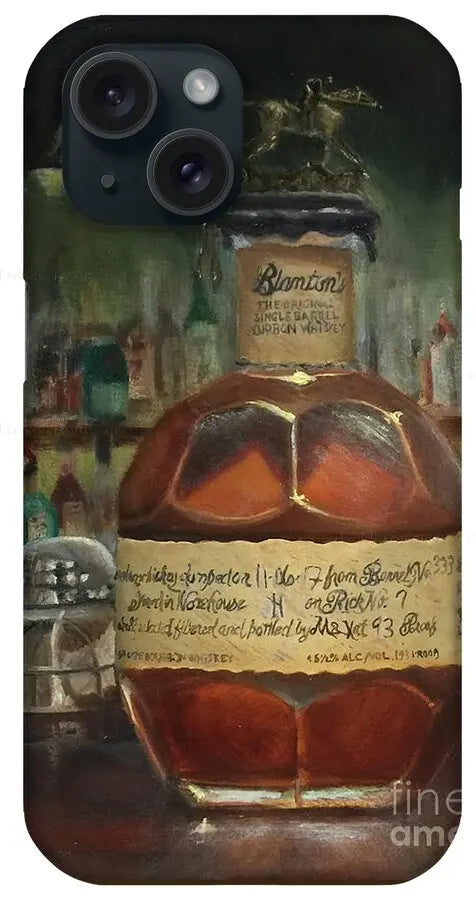 Bourbon iPhone Case Blanton's at the Bar - Max Savaiko Art Gallery