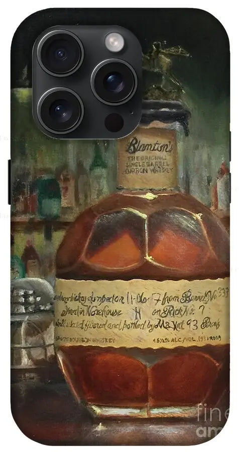 Bourbon iPhone Case Blanton's at the Bar - Max Savaiko Art Gallery