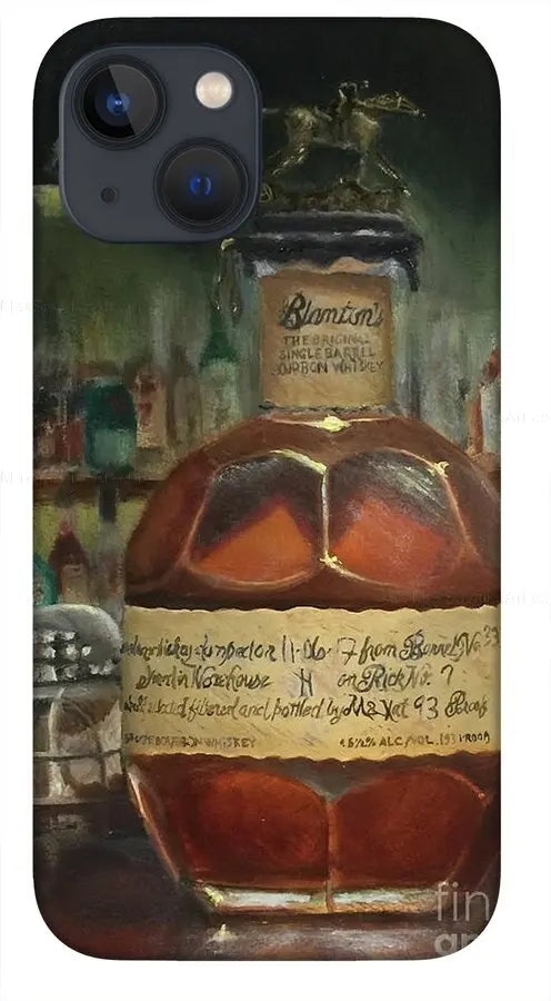 Bourbon iPhone Case Blanton's at the Bar - Max Savaiko Art Gallery