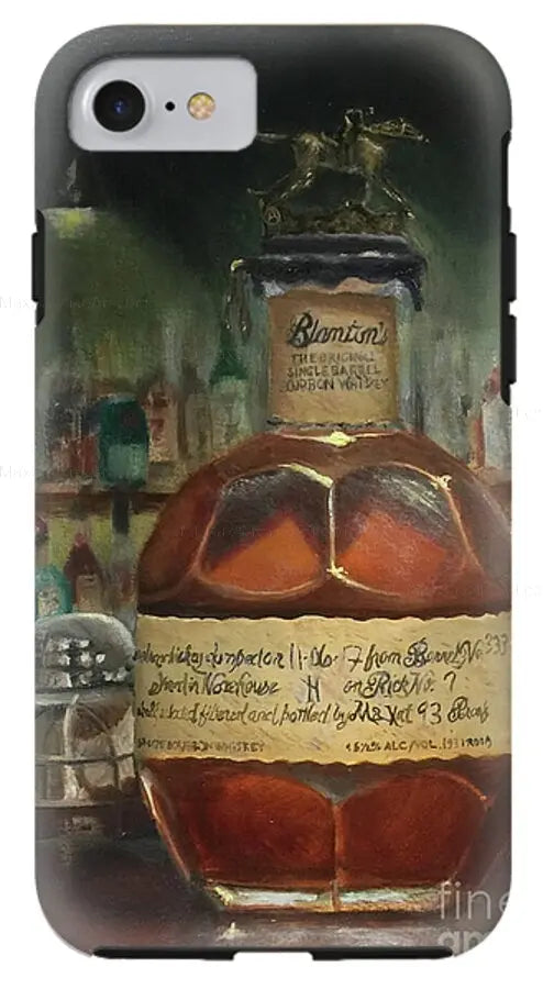 Bourbon iPhone Case Blanton's at the Bar - Max Savaiko Art Gallery
