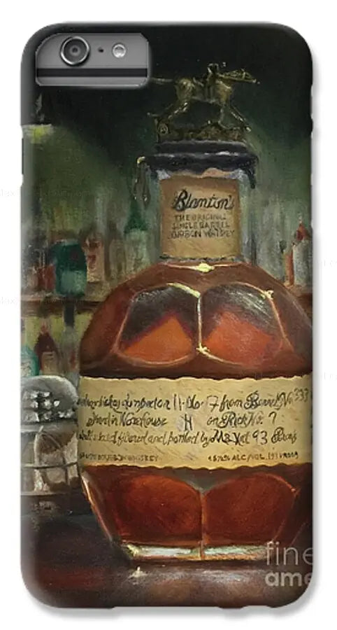 Bourbon iPhone Case Blanton's at the Bar - Max Savaiko Art Gallery