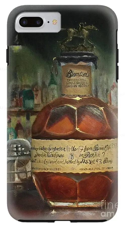 Bourbon iPhone Case Blanton's at the Bar - Max Savaiko Art Gallery