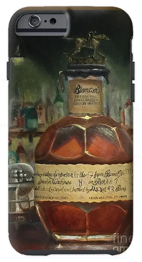 Bourbon iPhone Case Blanton's at the Bar - Max Savaiko Art Gallery