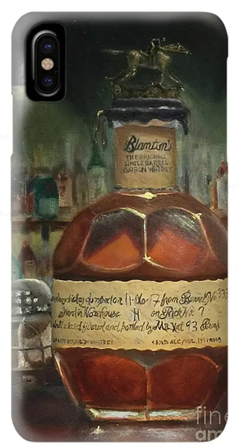 Bourbon iPhone Case Blanton's at the Bar - Max Savaiko Art Gallery