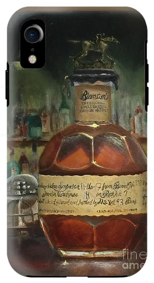 Bourbon iPhone Case Blanton's at the Bar - Max Savaiko Art Gallery