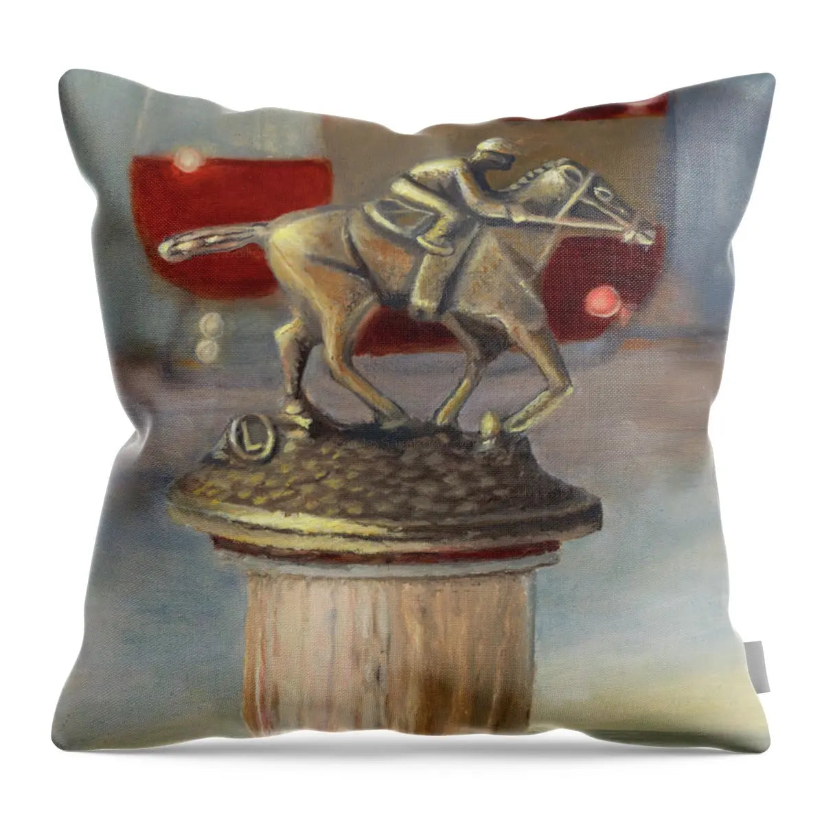 Blanton's Bourbon Letter L - Throw Pillow Pixels