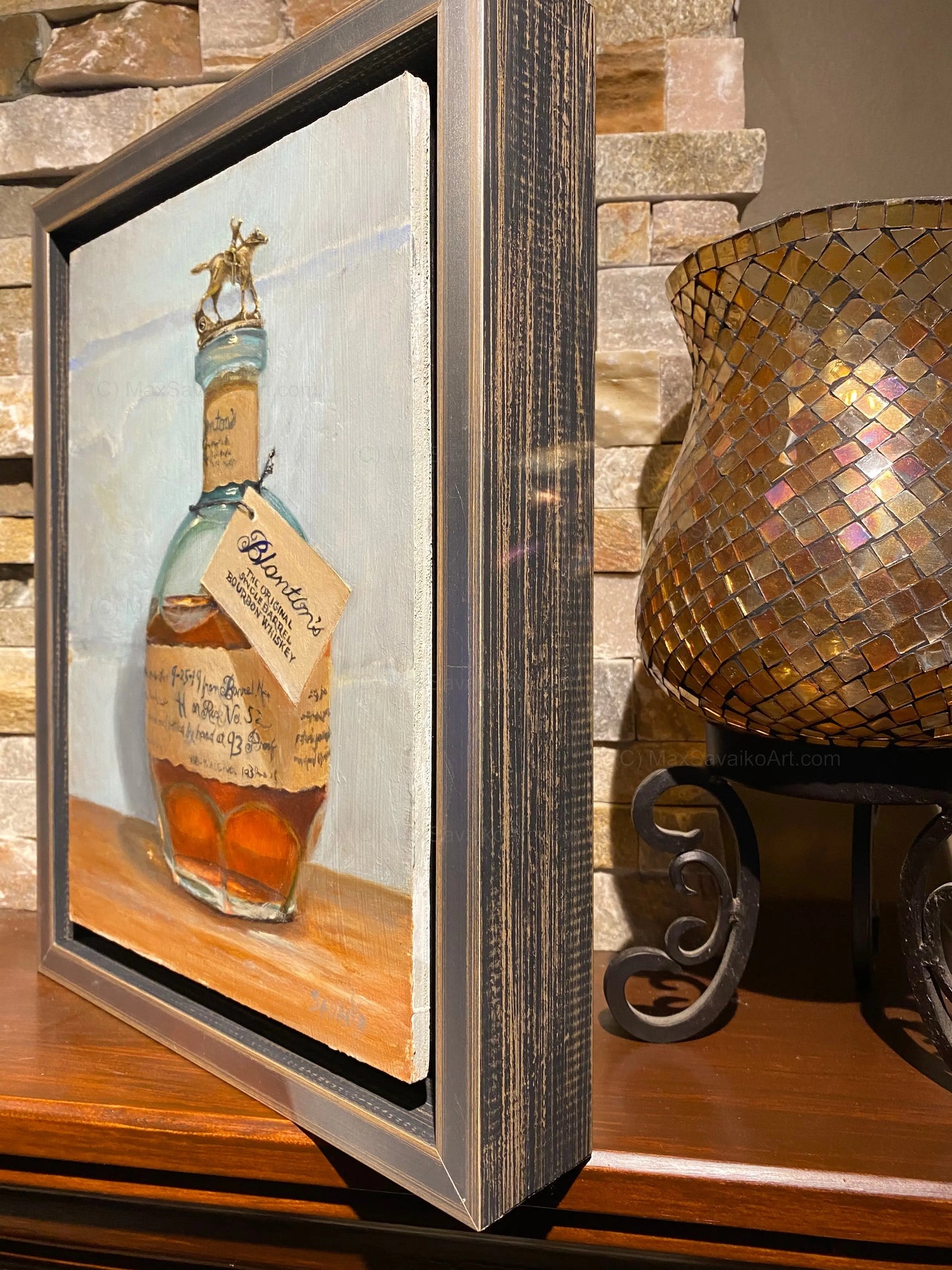 Bourbon Art - Blantons Letters S Artwork Max Savaiko Art