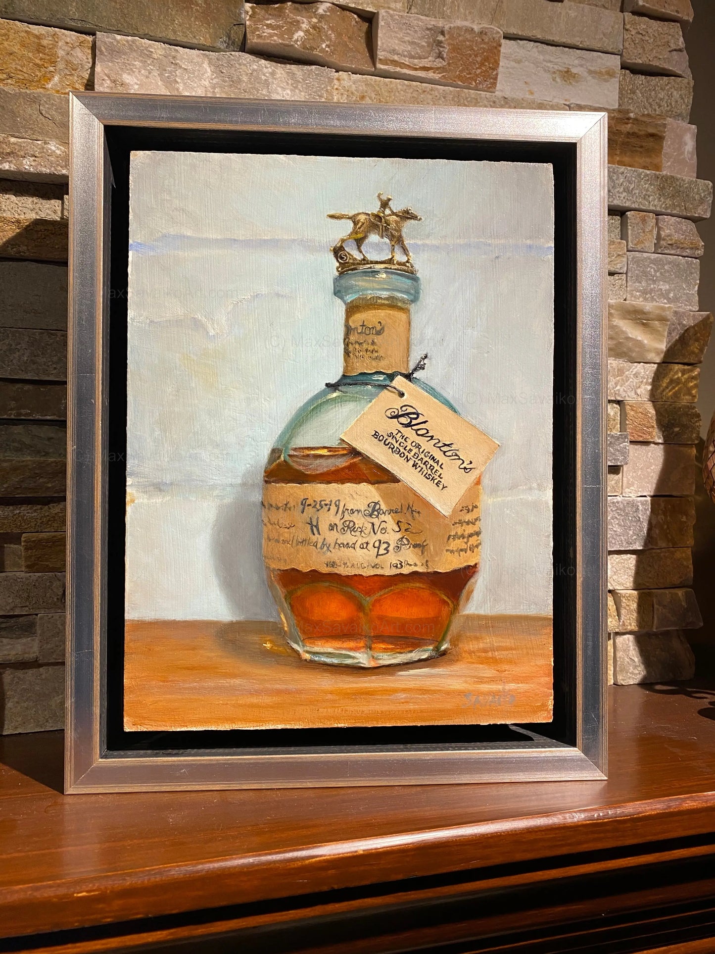 Bourbon Art - Blantons Letters S Artwork Max Savaiko Art