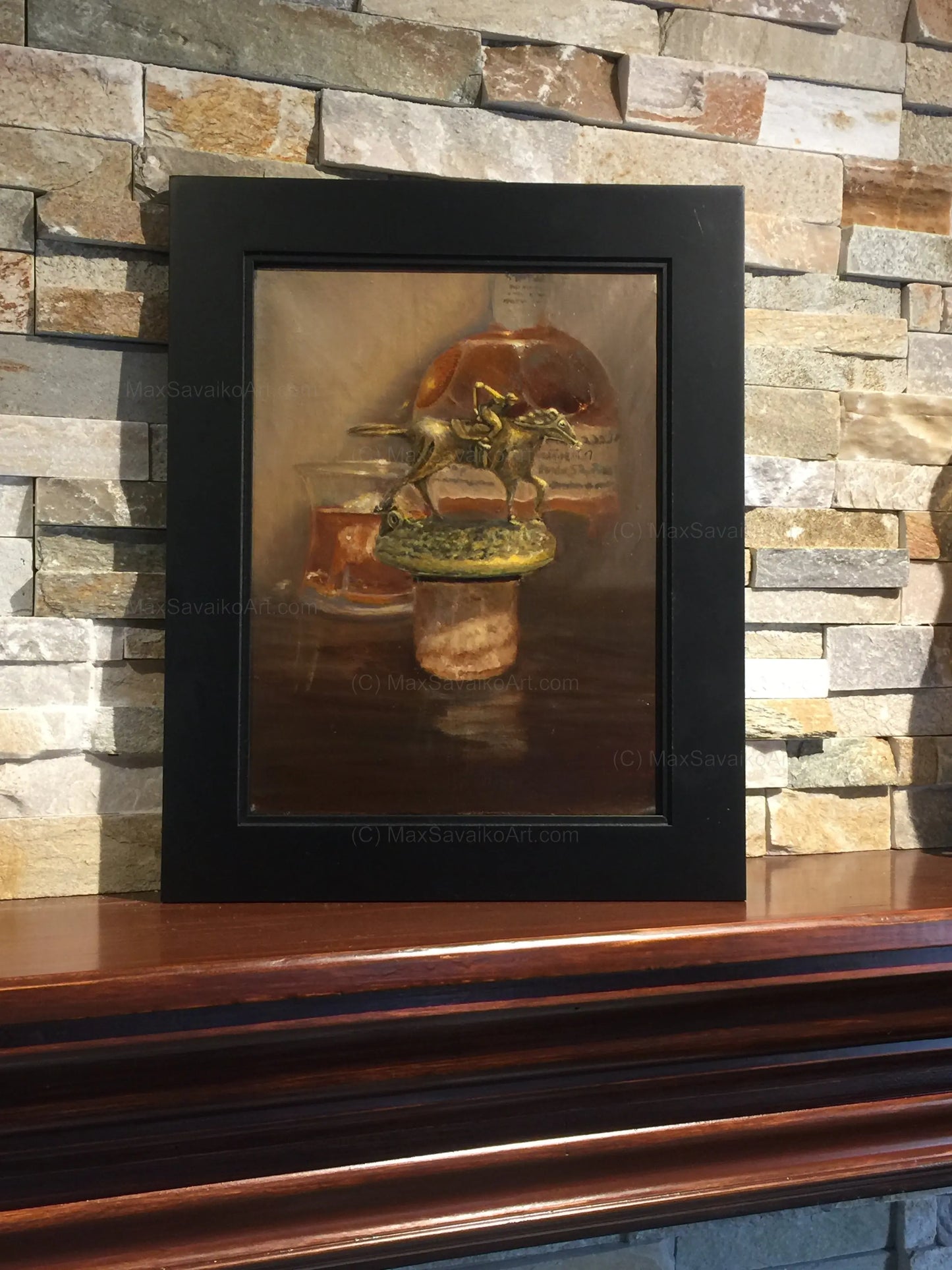 Bourbon Artwork Blanton's Letter O Max Savaiko Art