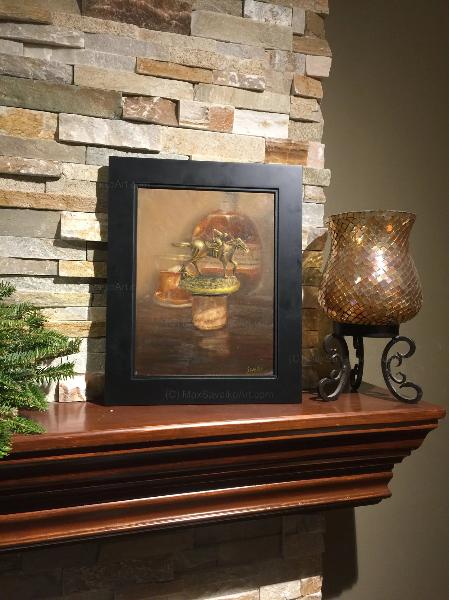 Bourbon Artwork Blanton's Letter O Max Savaiko Art