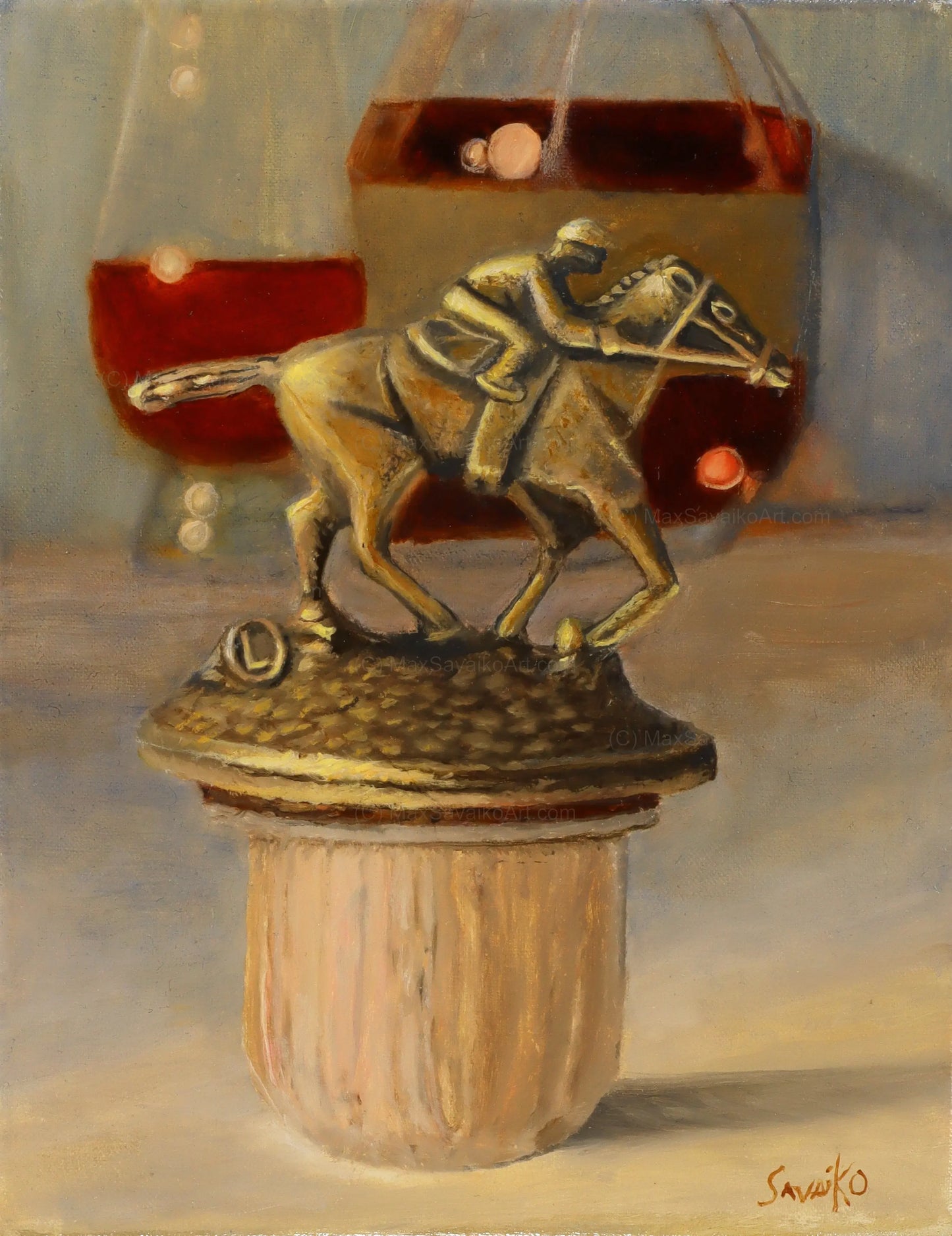 Custom Oil Painting - The Hardest Blanton Letter to find - Letter L artwork Max Savaiko Art