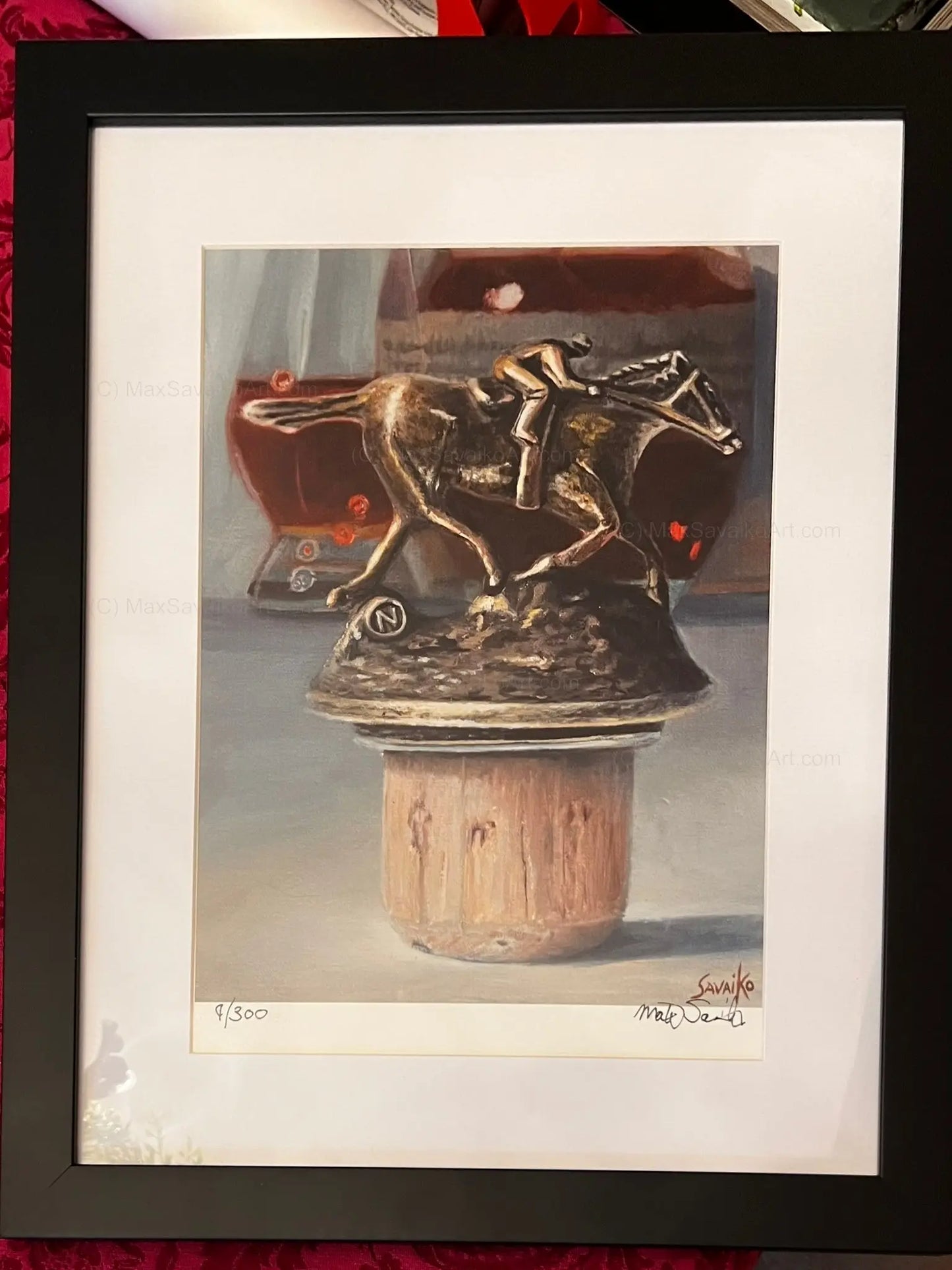 Framed Art Blanton's letter N Max Savaiko Art Gallery