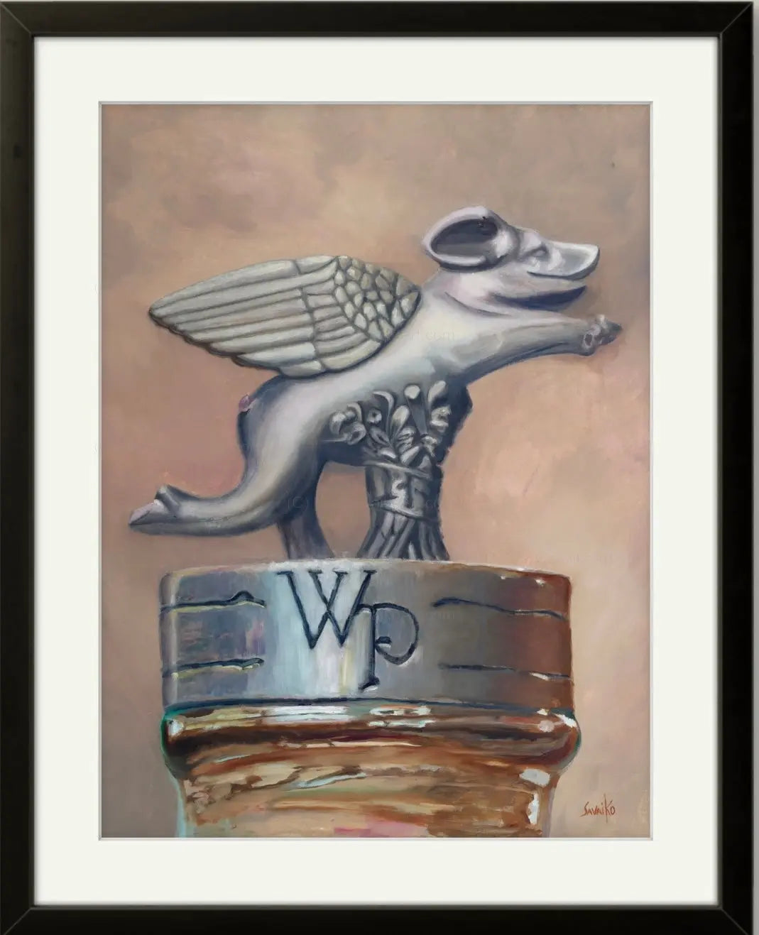 Framed Print WhistlePig When Pigs Can Fly Max Savaiko Art Gallery
