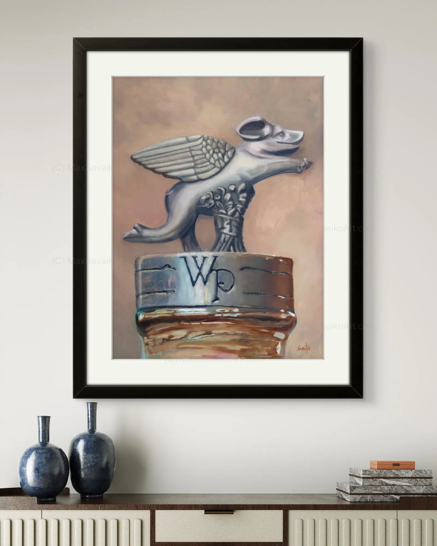 Framed Print WhistlePig When Pigs Can Fly Max Savaiko Art Gallery