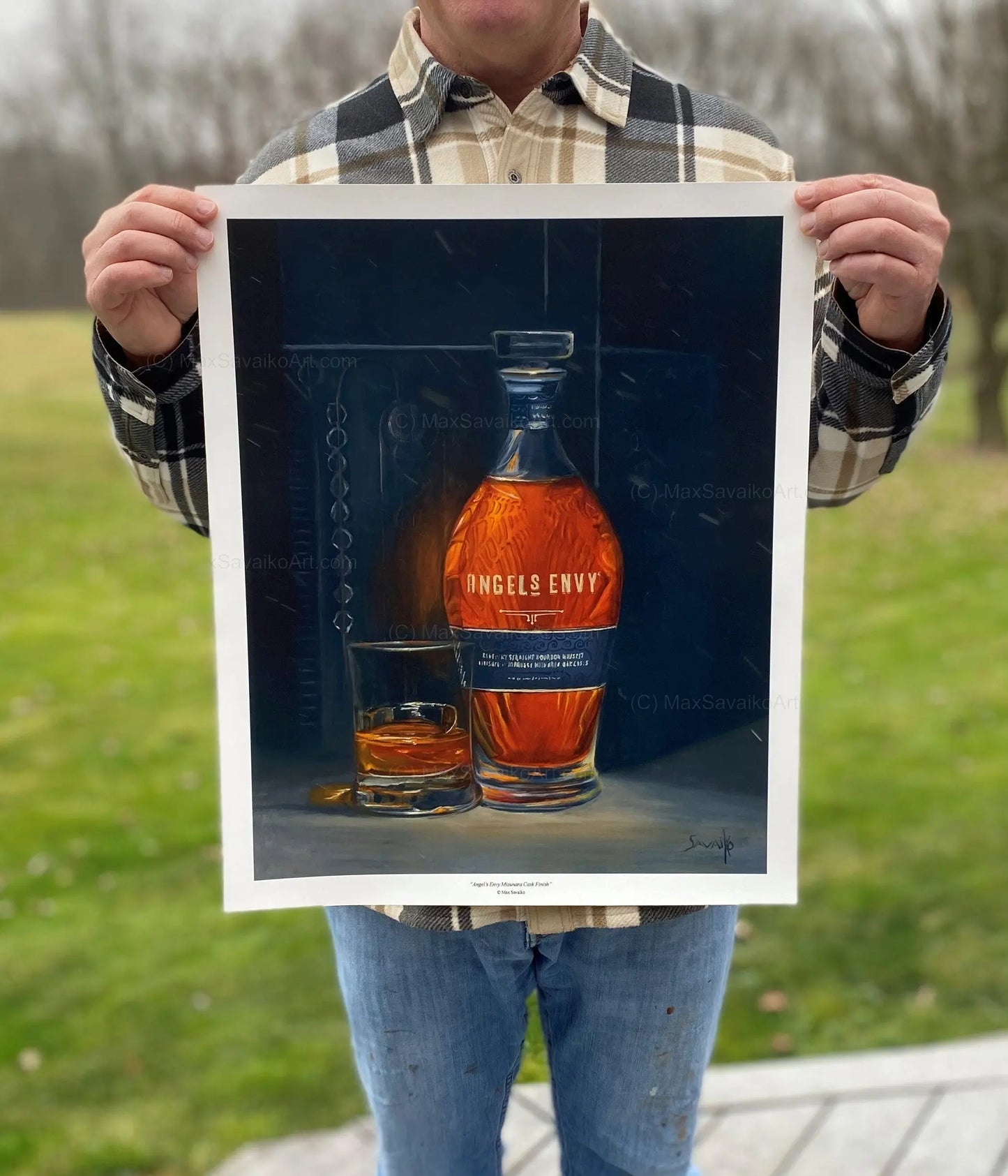 Limited Edition Angel's Envy Distillery Mizunara Cask Bourbon Max Savaiko Art