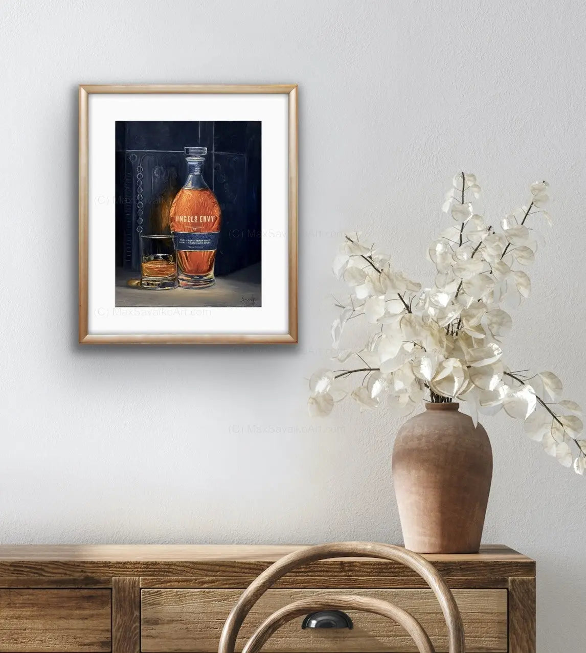 Limited Edition Angel's Envy Distillery Mizunara Cask Bourbon Max Savaiko Art