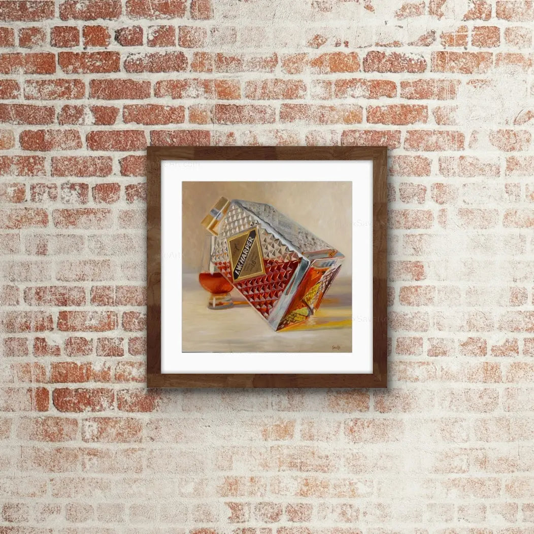 Limited Edition Art IW Harper Distillery Bourbon Bottoms Up Max Savaiko Art