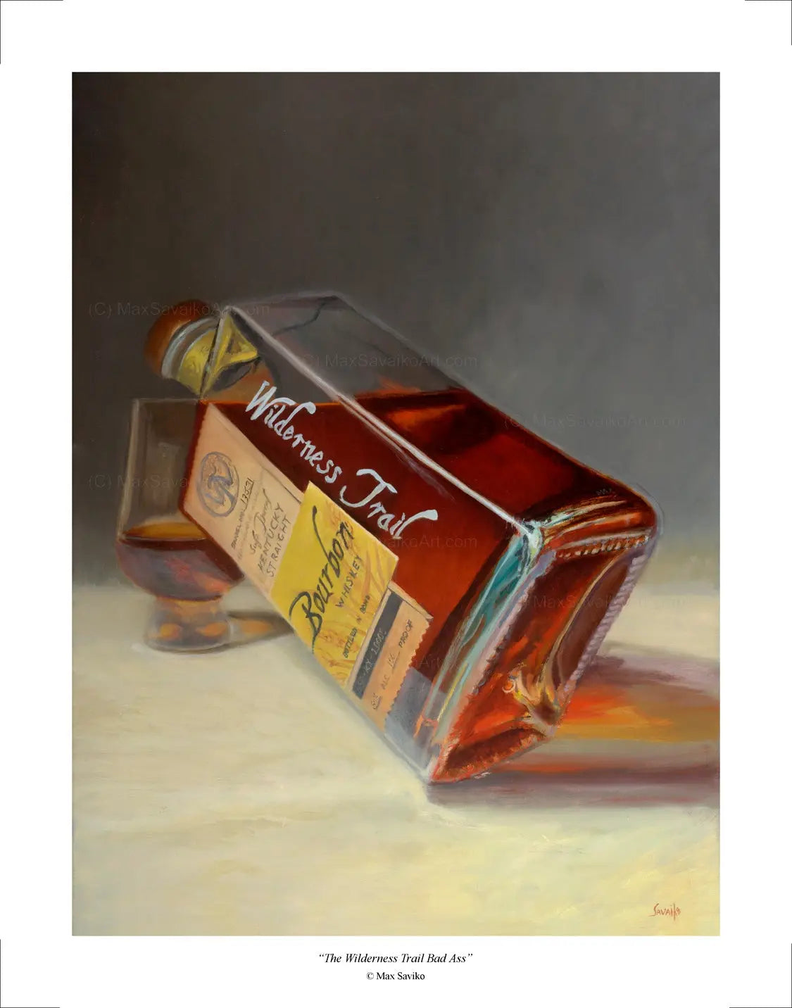 Limited Edition Art Wilderness Trail Distillery Bad Ass Max Savaiko Art