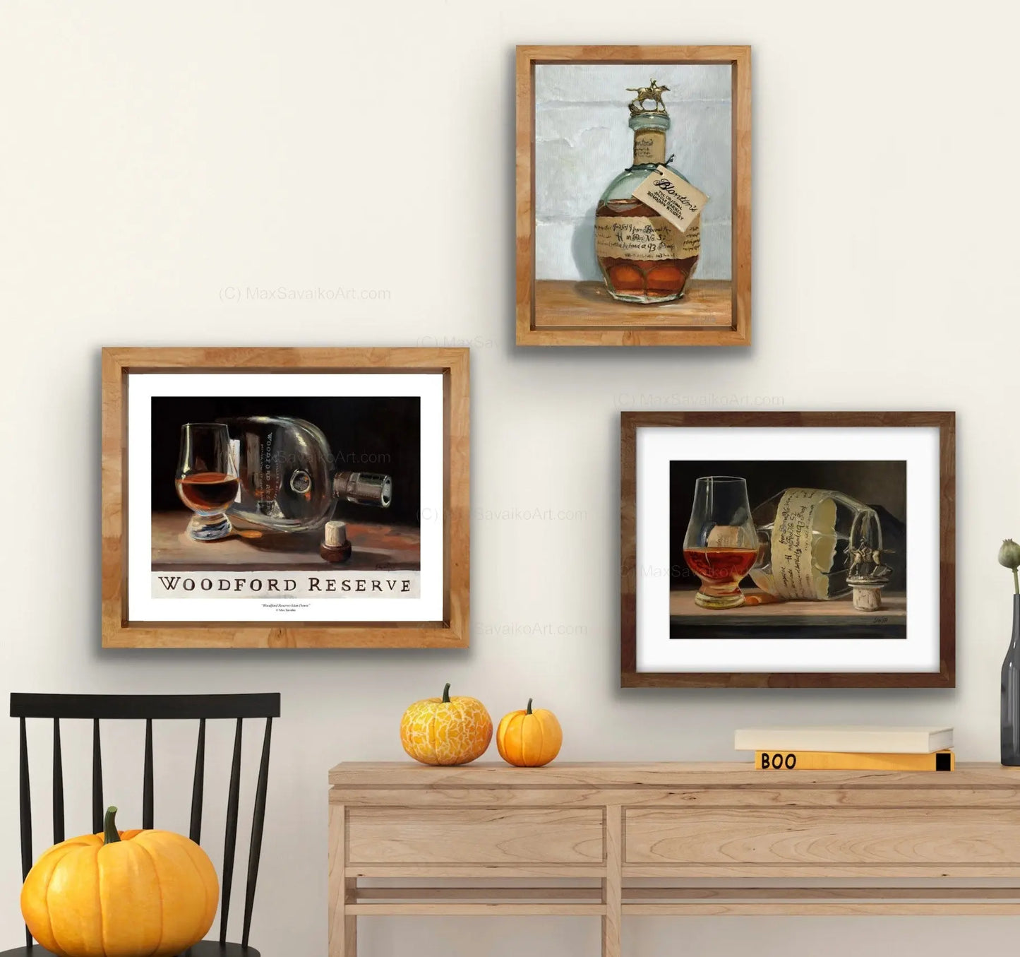 Limited Edition Art Woodford Reserve Bourbon Whiskey Man Down Max Savaiko Art