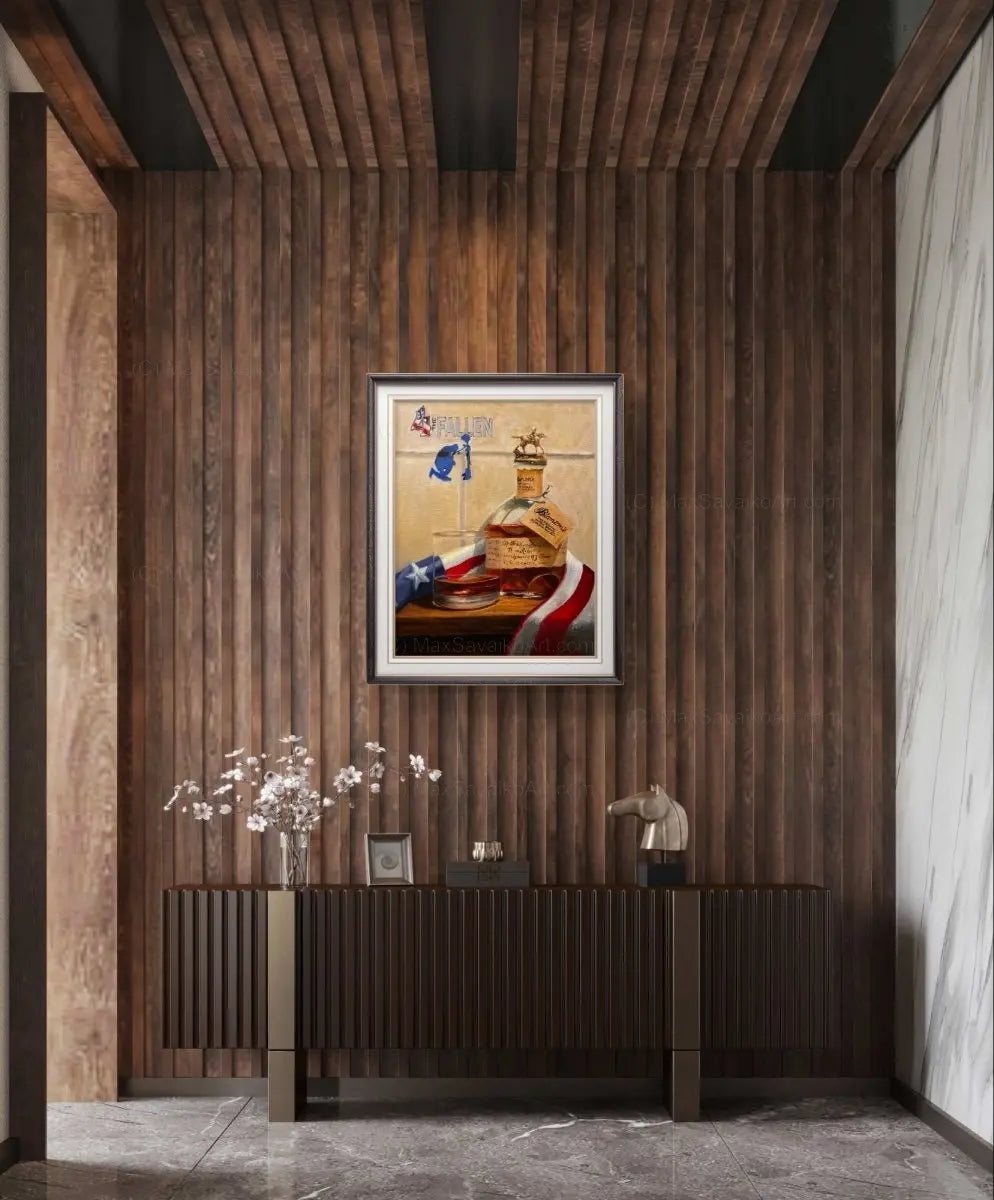 Limited Edition Blantons Bourbon 4 The Fallen Canvas Print MaxSavaikoArt.com