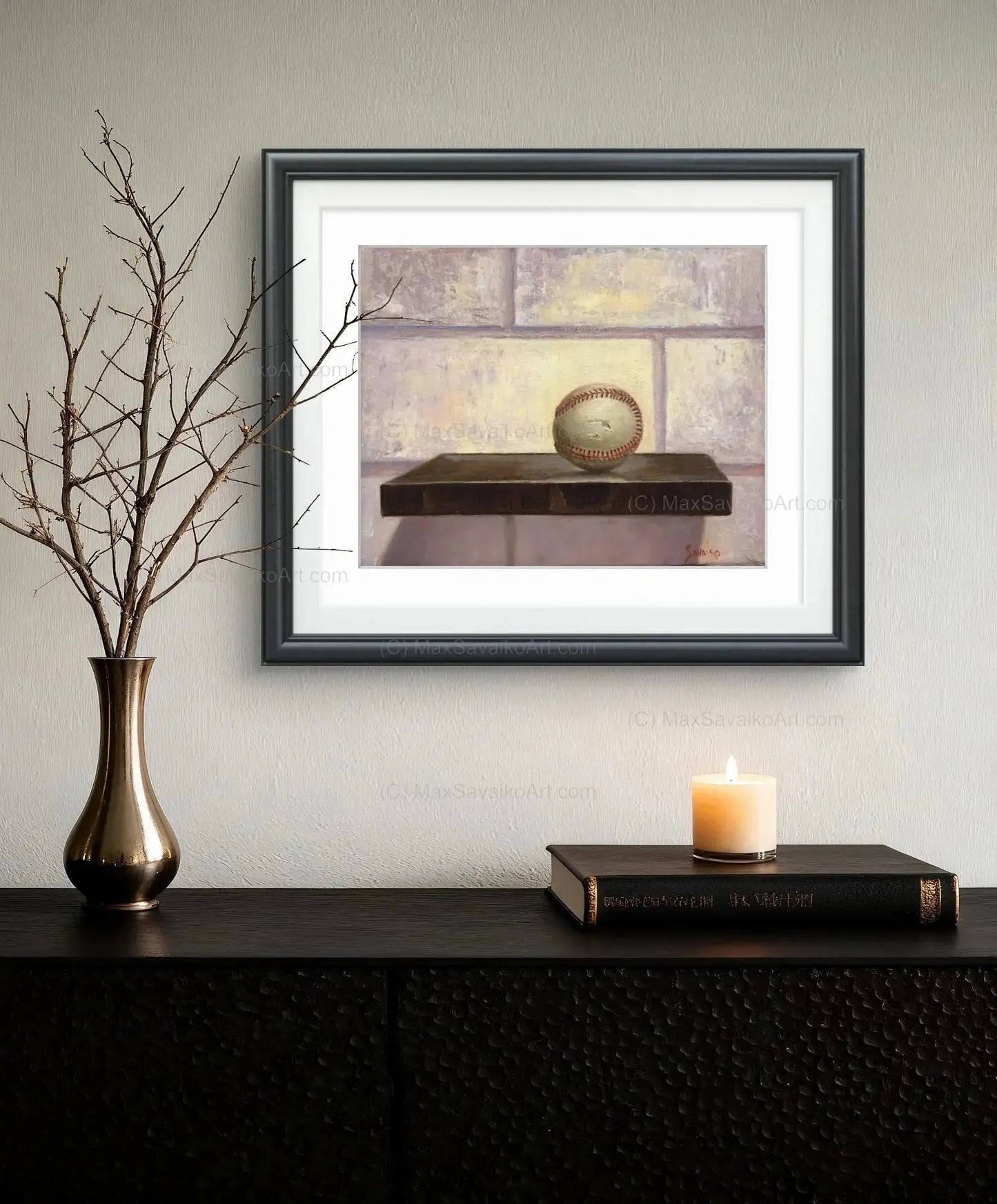 Limited Edition Cut Ball Baseball Art Max Savaiko Art Gallery