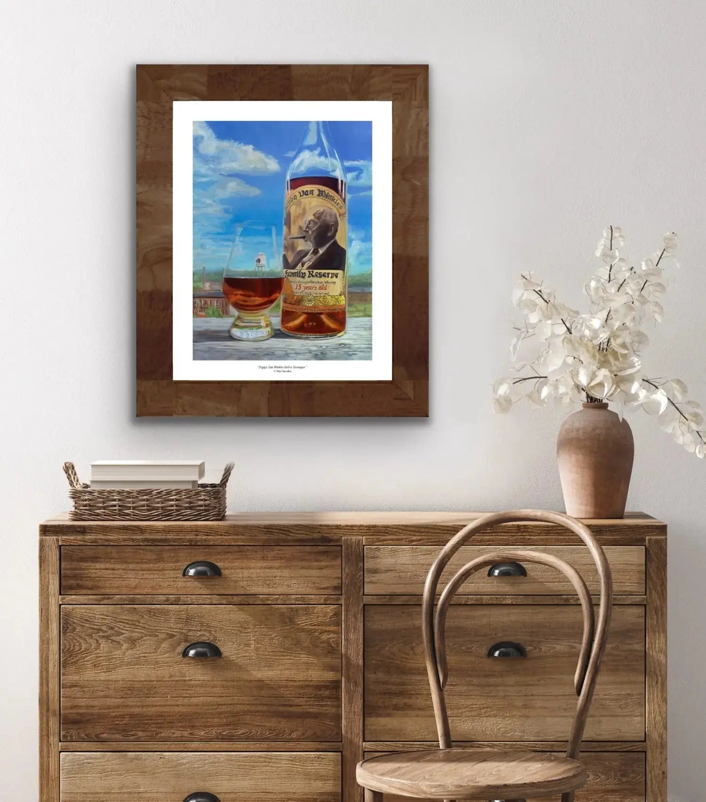 Limited Edition Pappy Van Winkle 15 bourbon print Still a Teenager Max Savaiko Art