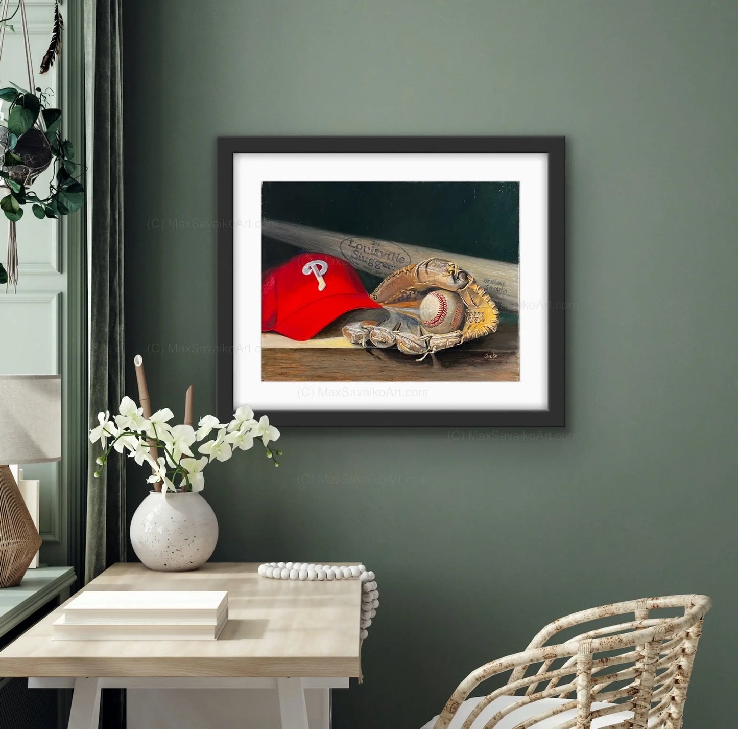 Limited Edition Philadelphia Phillies Baseball Cap Art Granite