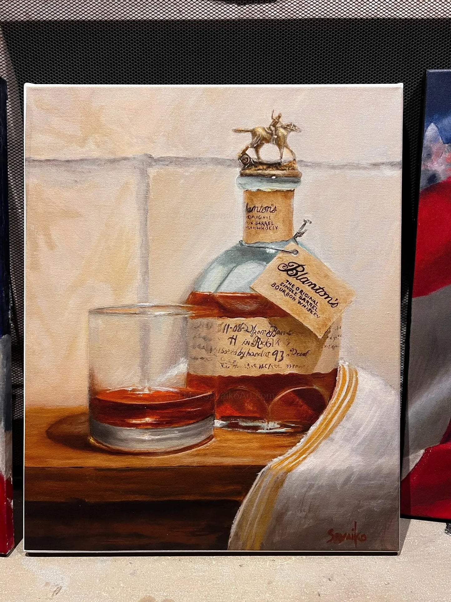 Limited Edition Print Colonel Albert Blanton Single Barrel MaxSavaikoArt.com