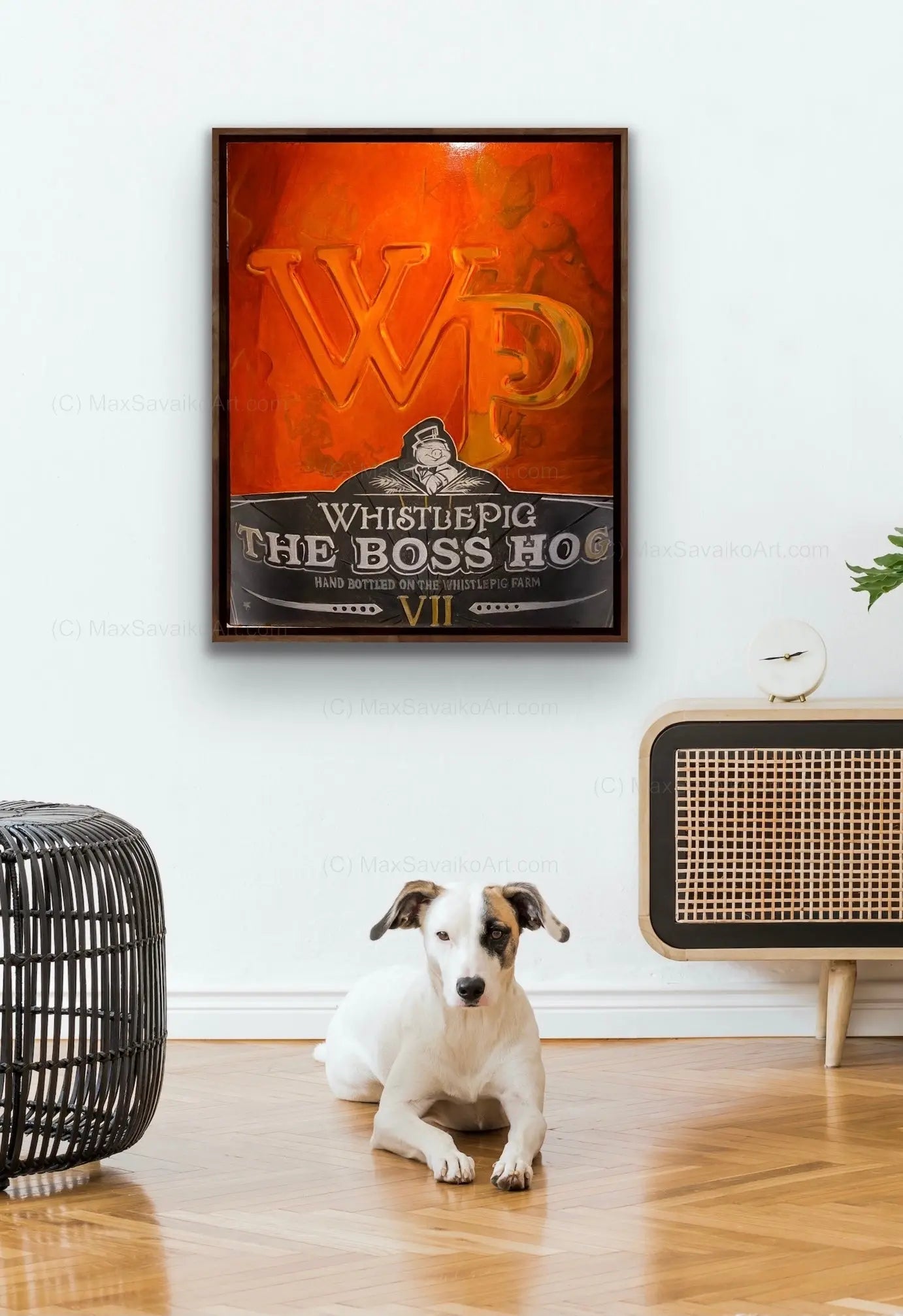 Limited Edition Print WhistlePig Boss Hog VII Up Close Max Savaiko Art