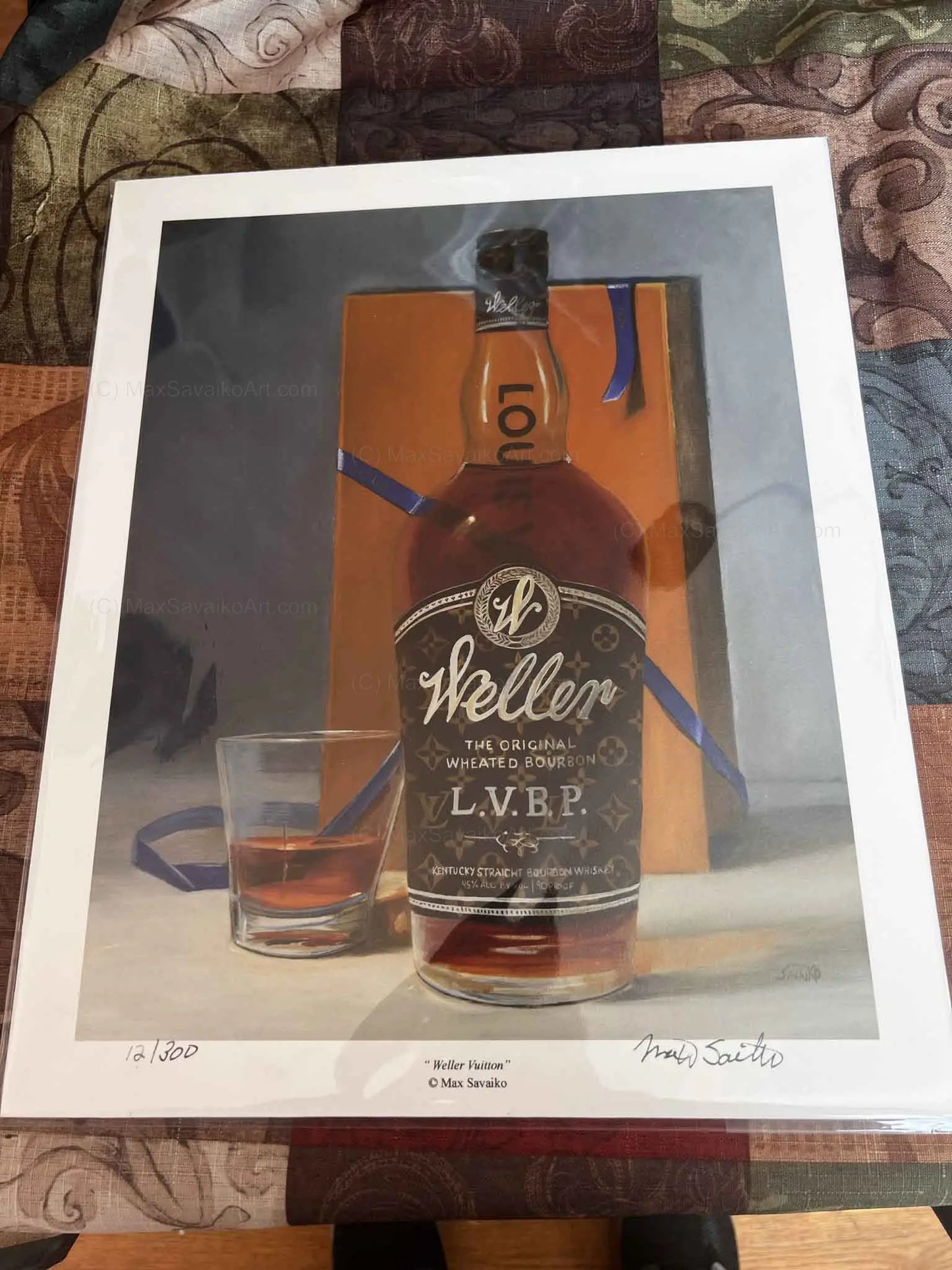 Limited Edition Weller Special Reserve Bourbon LV Artwork Granite