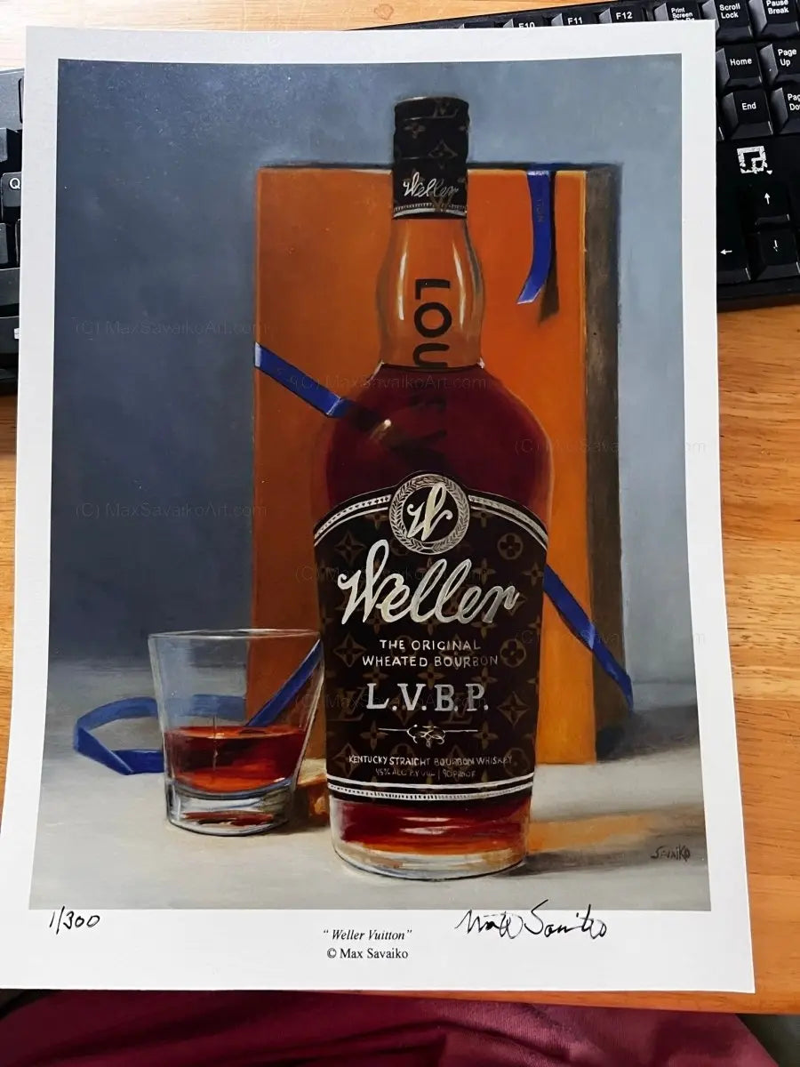 Limited Edition Weller Special Reserve Bourbon LV Artwork Granite