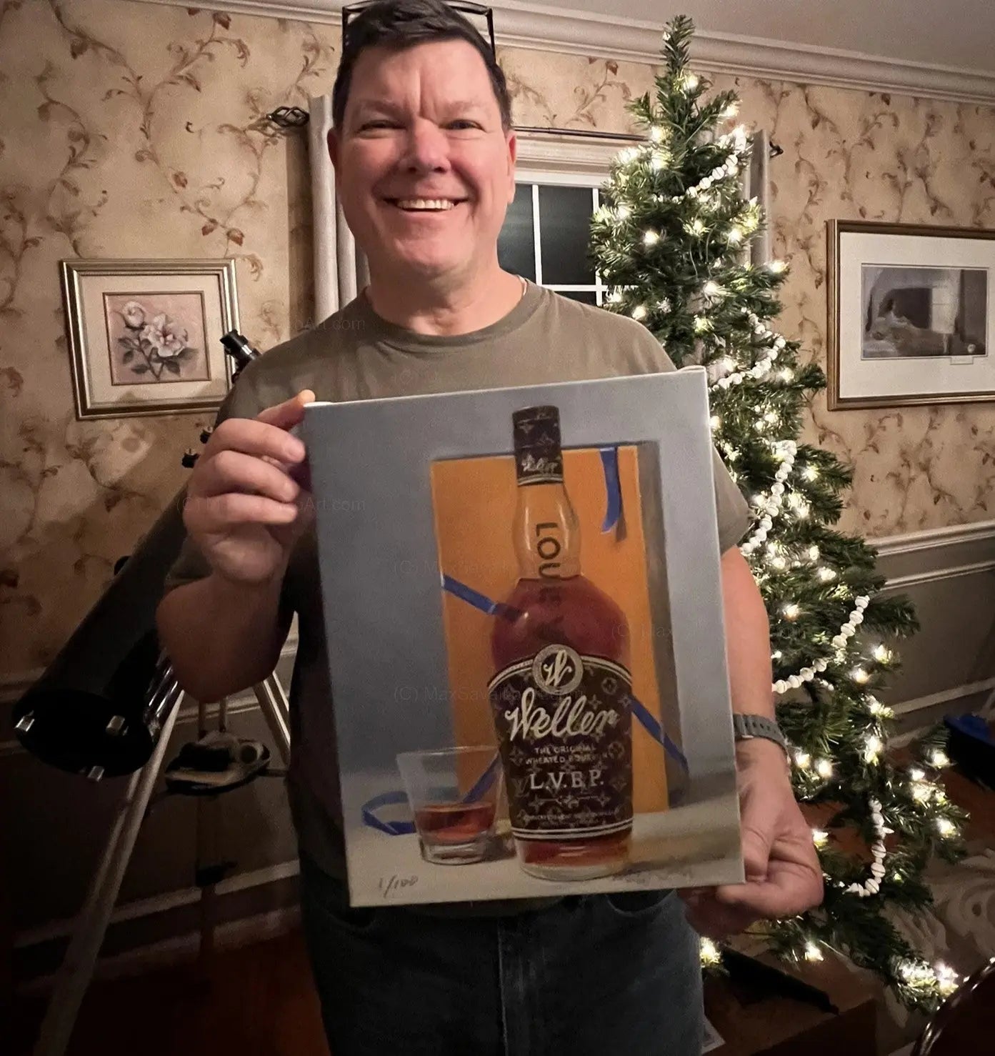 Limited Edition Weller Special Reserve Bourbon LV Artwork Granite