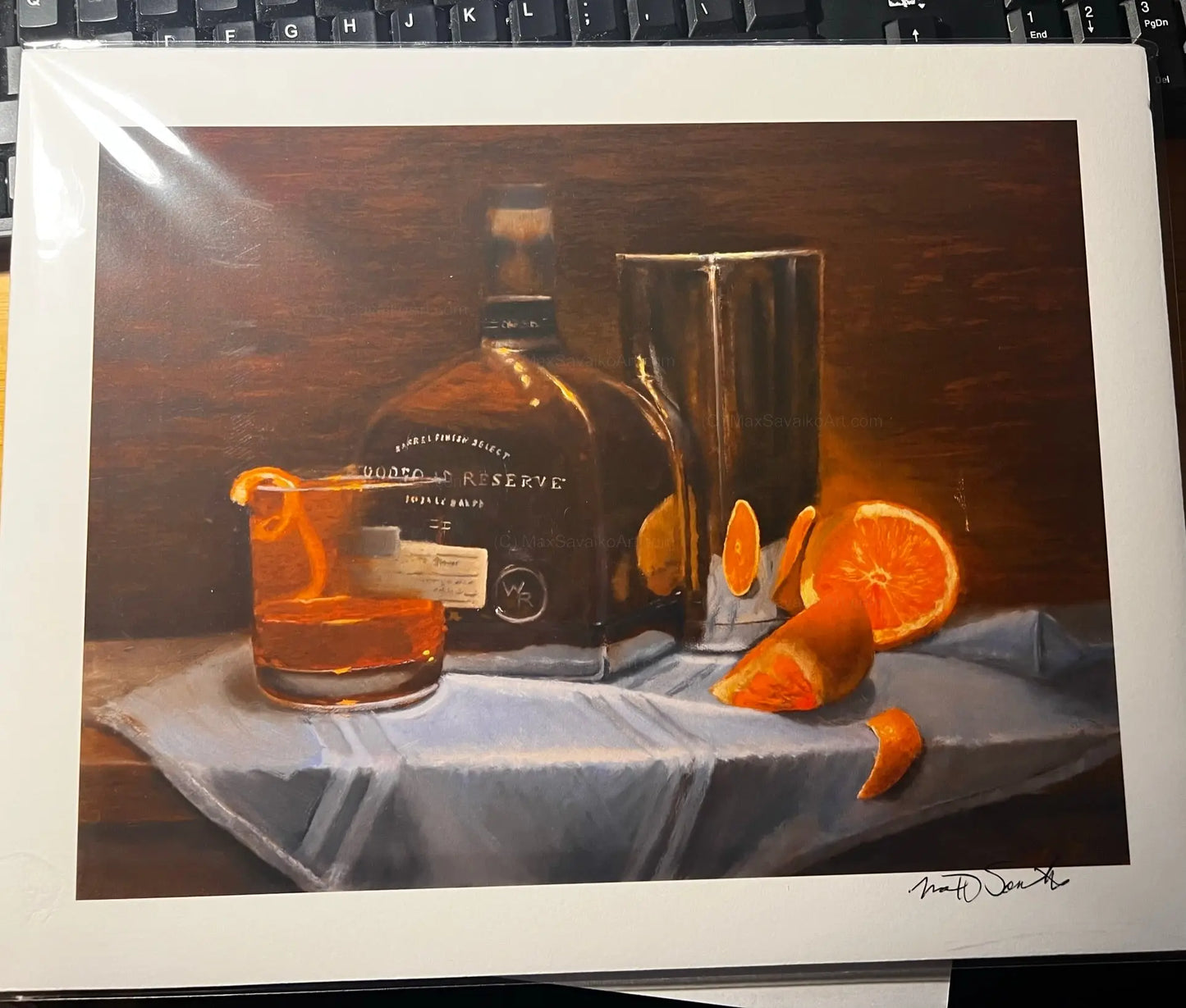 Limited Edition Woodford Reserve Double Oaked Bourbon Art Granite