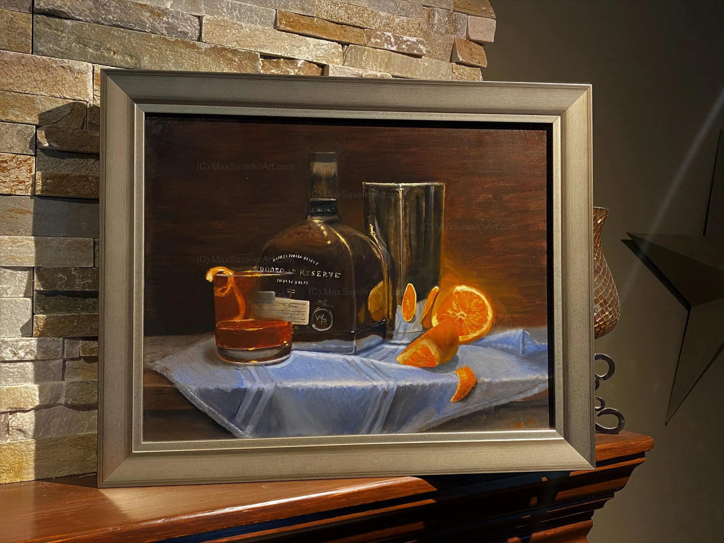 Limited Edition Woodford Reserve Double Oaked Bourbon Art Granite
