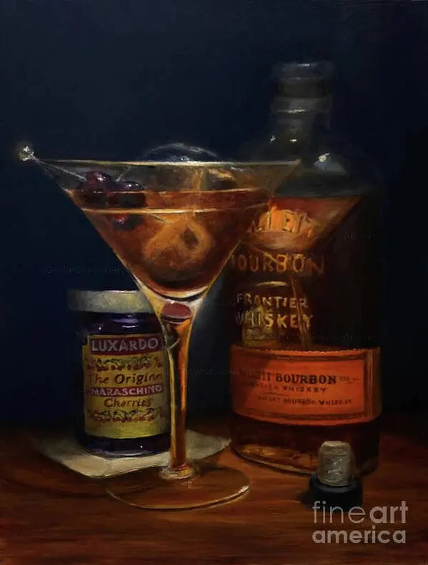 Manhattan Cocktail Framed Art Print Pixels