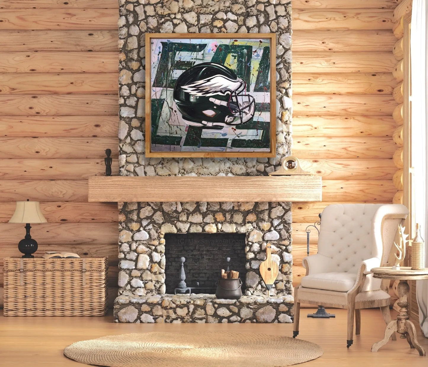 Philadelphia Eagles Artwork Blood Sweat Tears Abstraction Max Savaiko Art Gallery