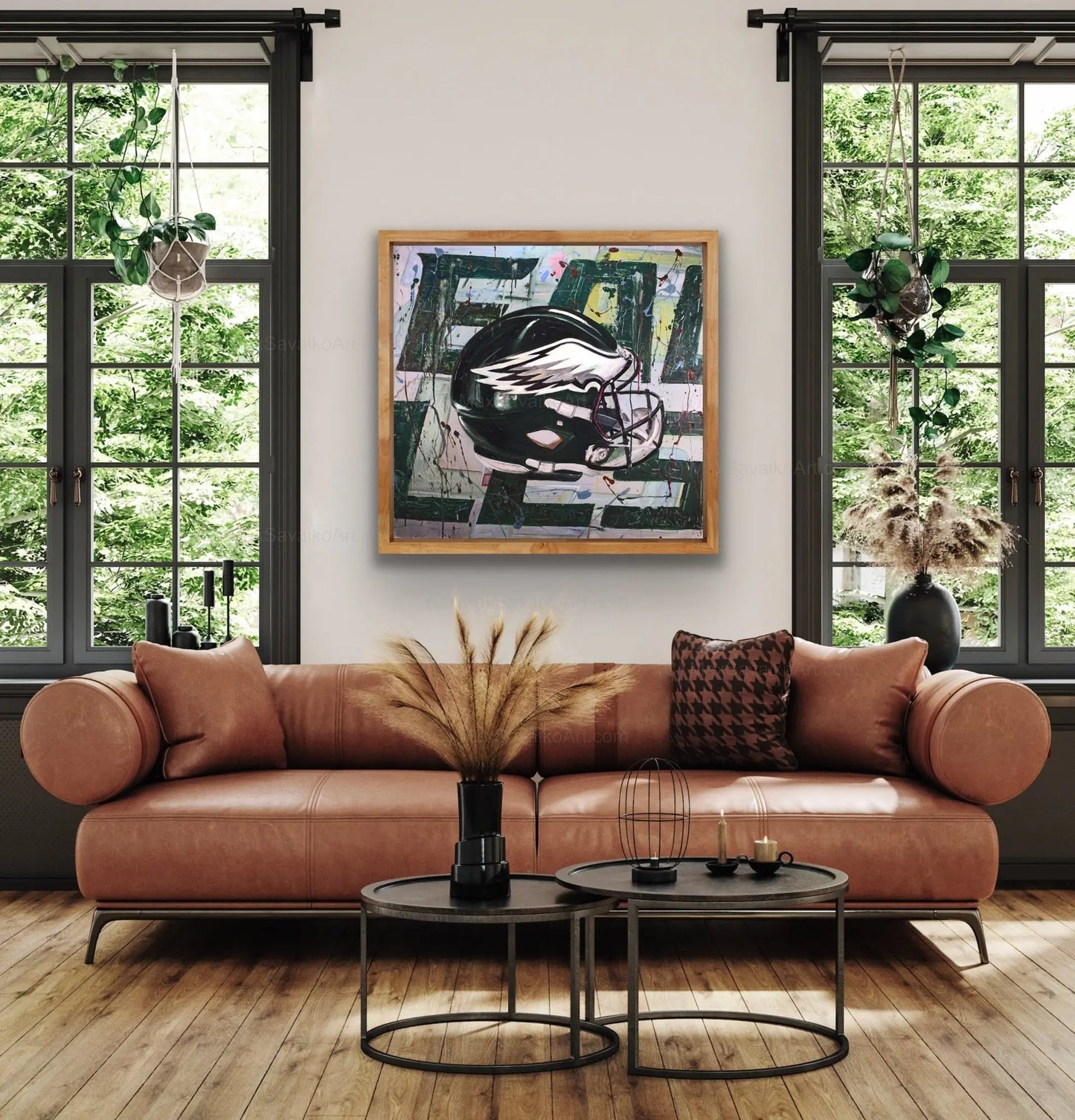 Philadelphia Eagles Artwork Blood Sweat Tears Abstraction Max Savaiko Art Gallery