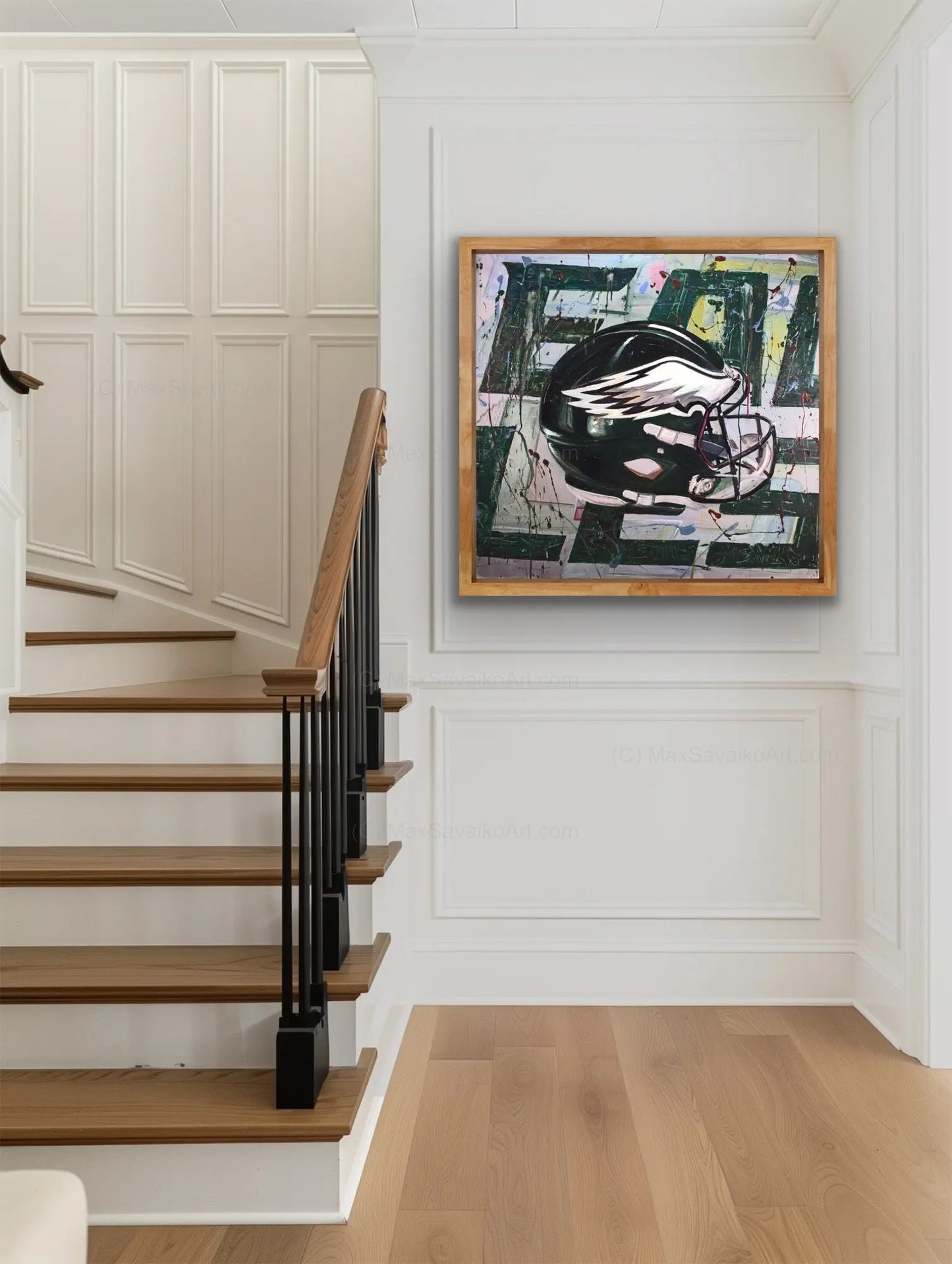 Philadelphia Eagles Artwork Blood Sweat Tears Abstraction Max Savaiko Art Gallery