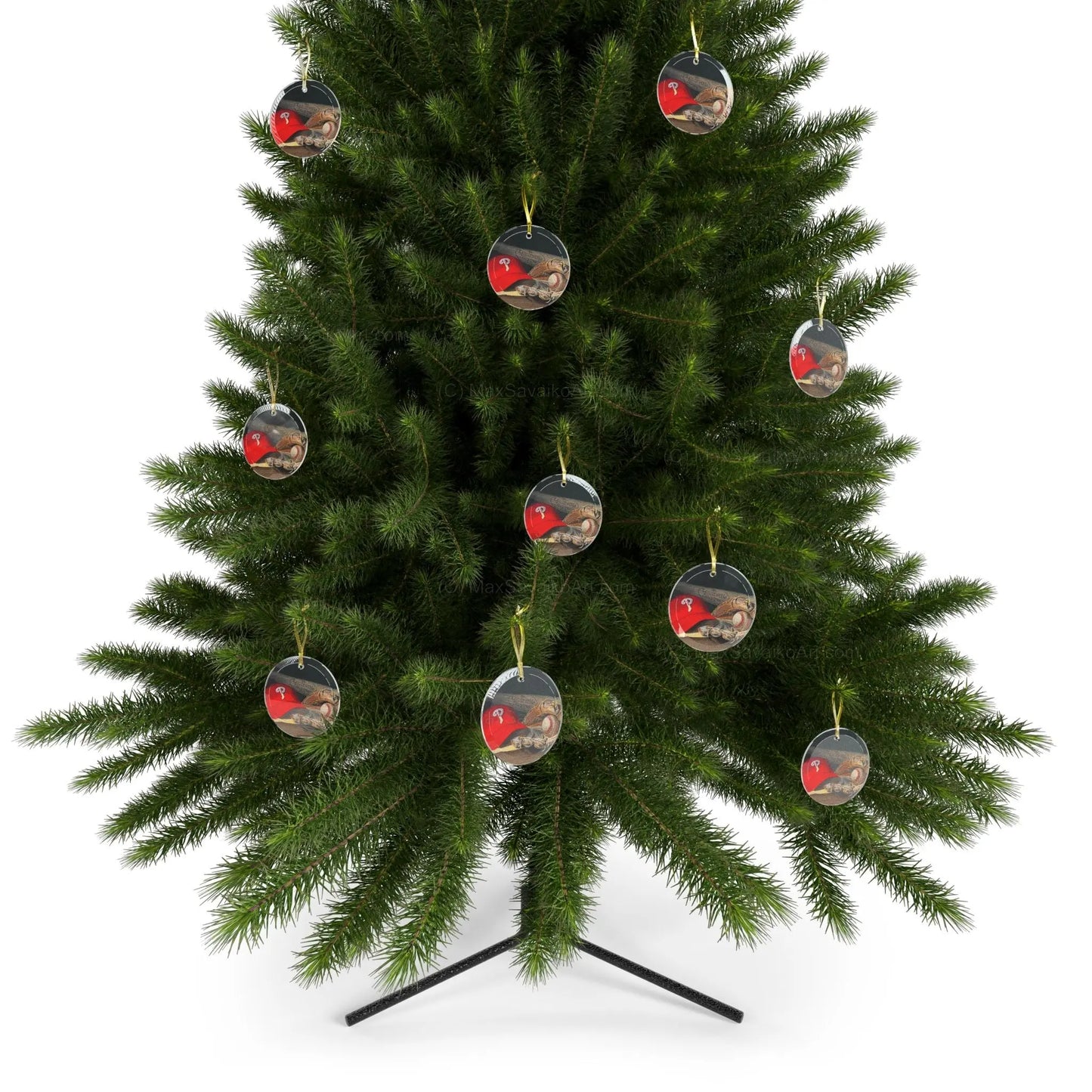 Philadelphia Phillies Cap Glass Ornament Printify